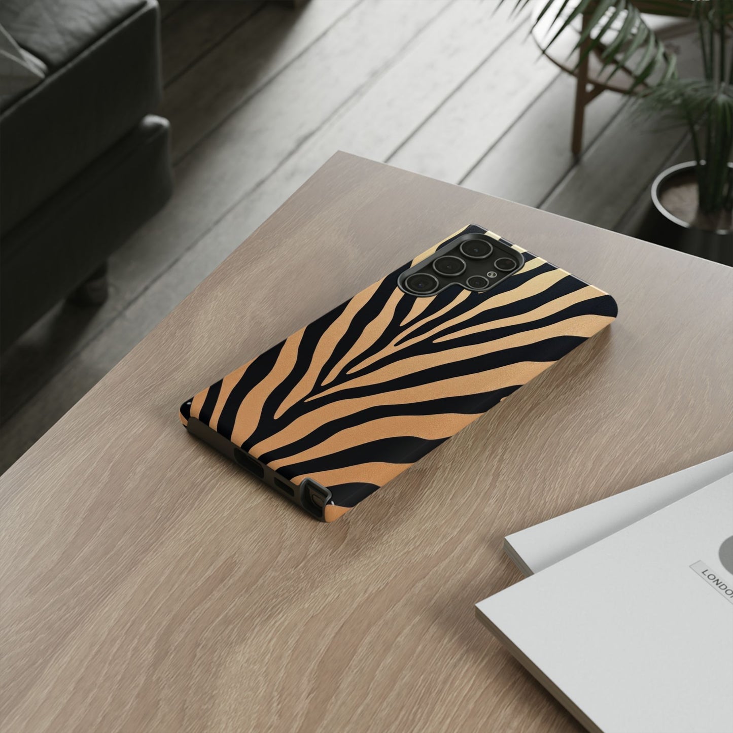 Zebra Print Tough Phone Case