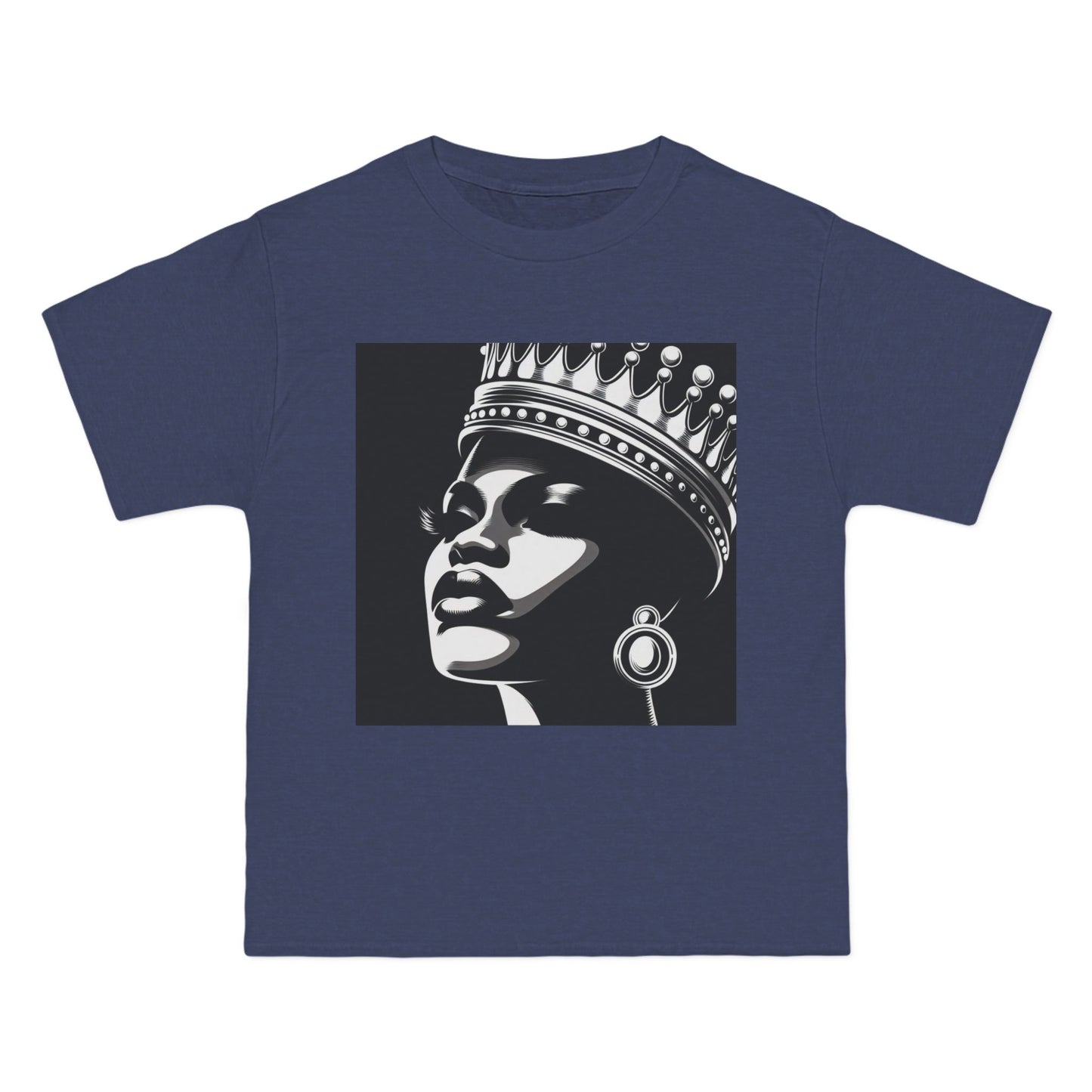 Crowned Beauty T-Shirt, Unisex, Short-Sleeve Tee, Graphic Art Shirt, Queen Vibes Apparel, Unique Gift for Women, Fashion Statement Top