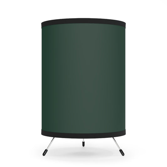 Stylish Midnight Green Tripod Lamp - Modern Home Lighting, High-Res Shade, Green Decor, Bohemian Living Room, Unique Gift Ideas