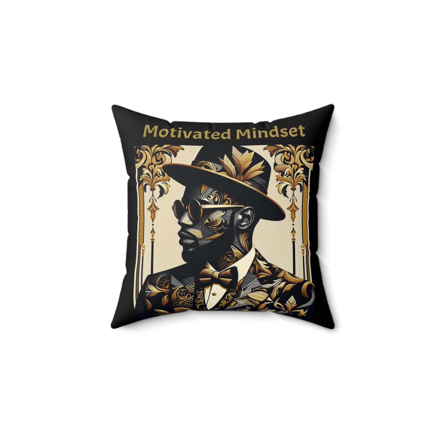 Motivated Mindset Decorative Pillow, Motivational Home Decor, Inspirational Throw Pillow, Gift for Him, Office or Bedroom Accent