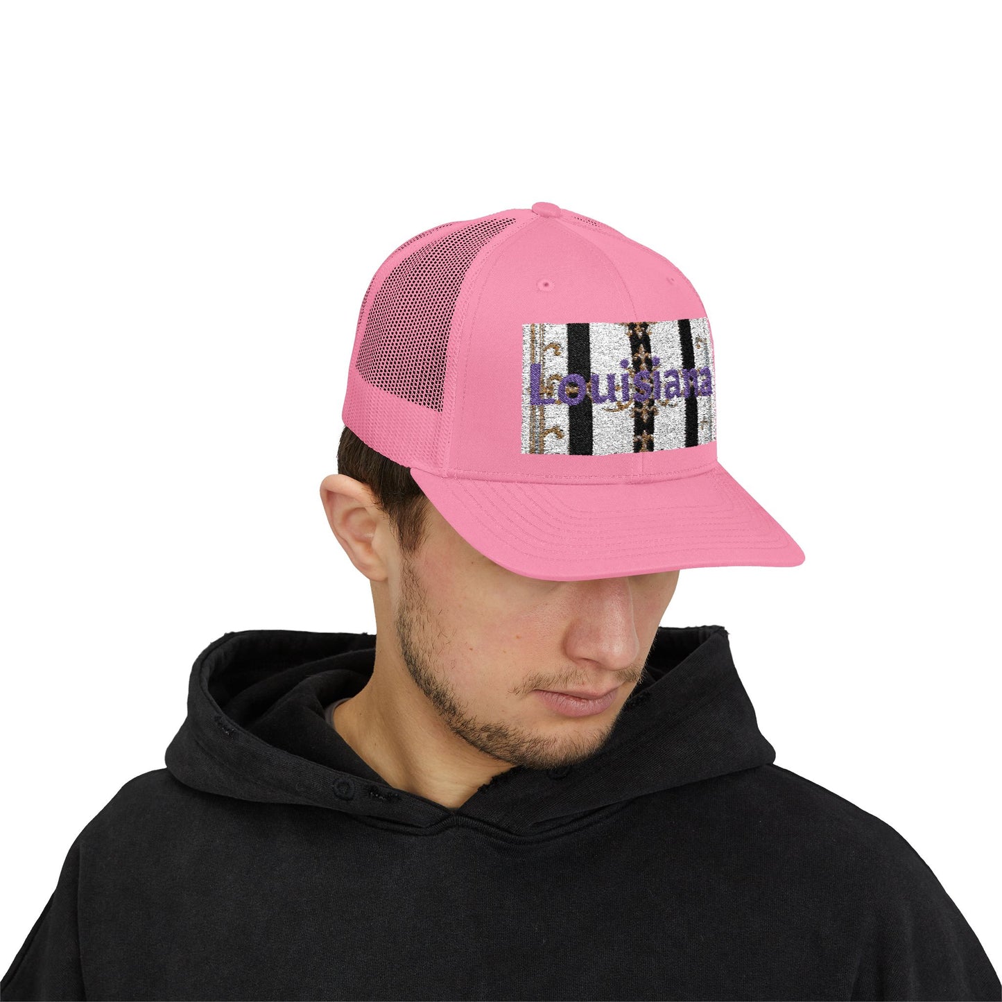 Stylish Louisiana Snapback Trucker Cap for Trendy Outfits, Perfect for Gifts, Outdoor Events, Summer Festivals, Casual Wear