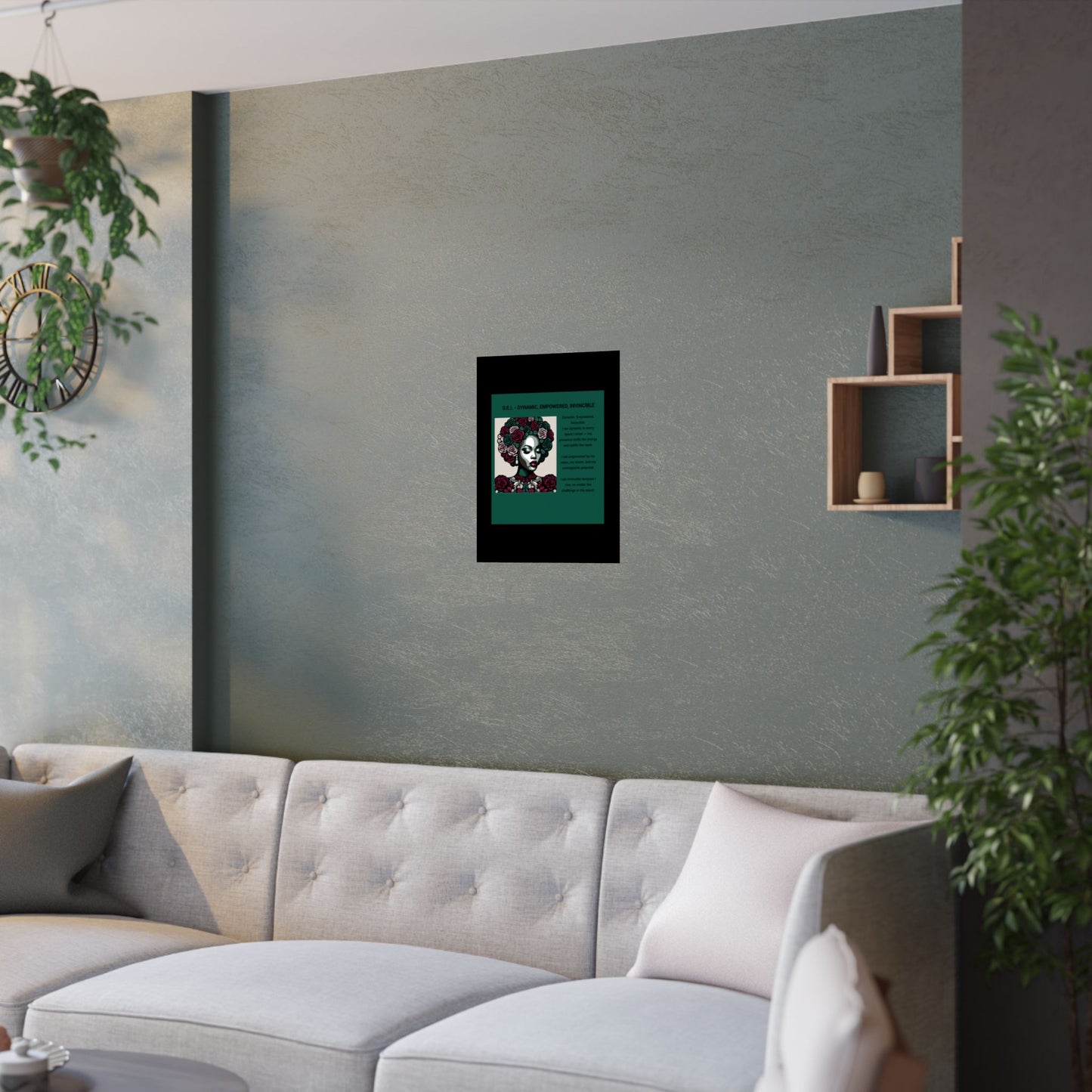 Empowered Feminine Wall Art Poster - Dynamic, Empowered & Invincible Design