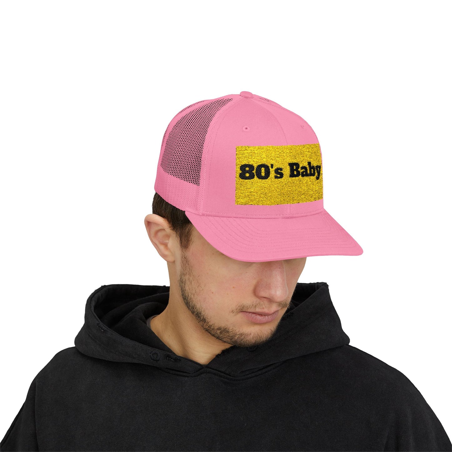 80's Baby Gold Snapback Trucker Cap - Retro Style Hat, Vintage Cap, Perfect for 80's Themed Parties, Gifts for Nostalgic Friends, Summer Fun