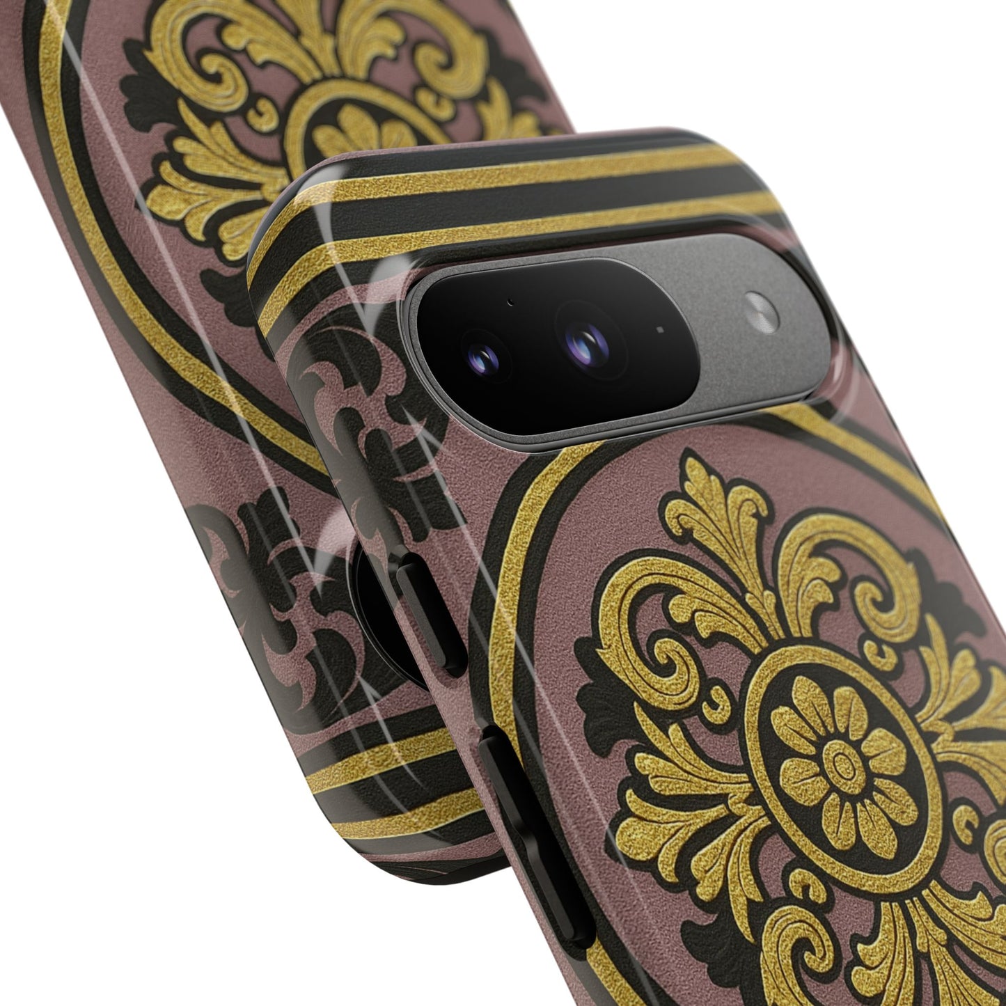 Gilded Mauve With Gold-Black Baroque Tough Cases