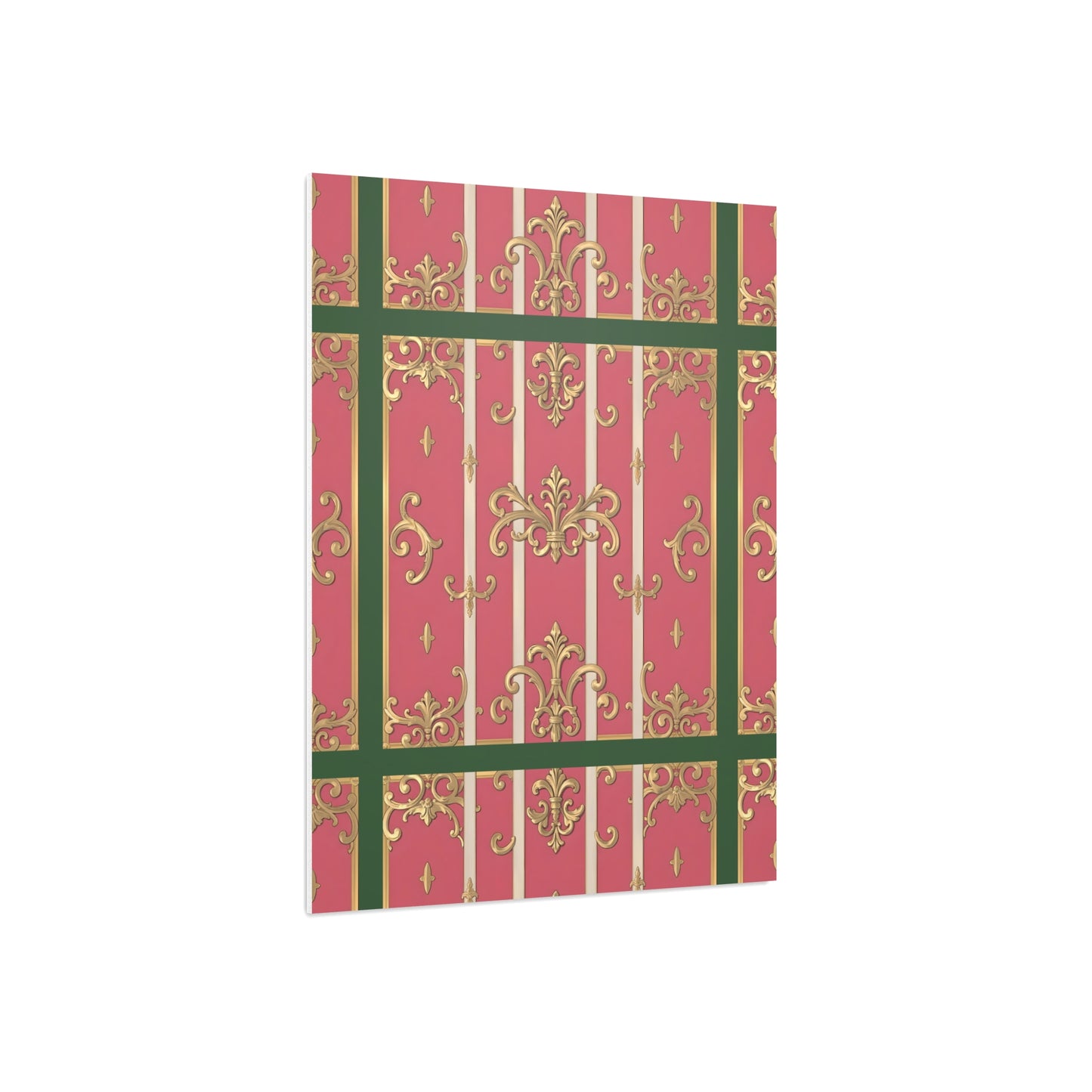 Elegant Green Border Pink & Gold Foam Board Decor - Party Backdrop, Art Display, Home Decor, Event Decoration, Wall Art
