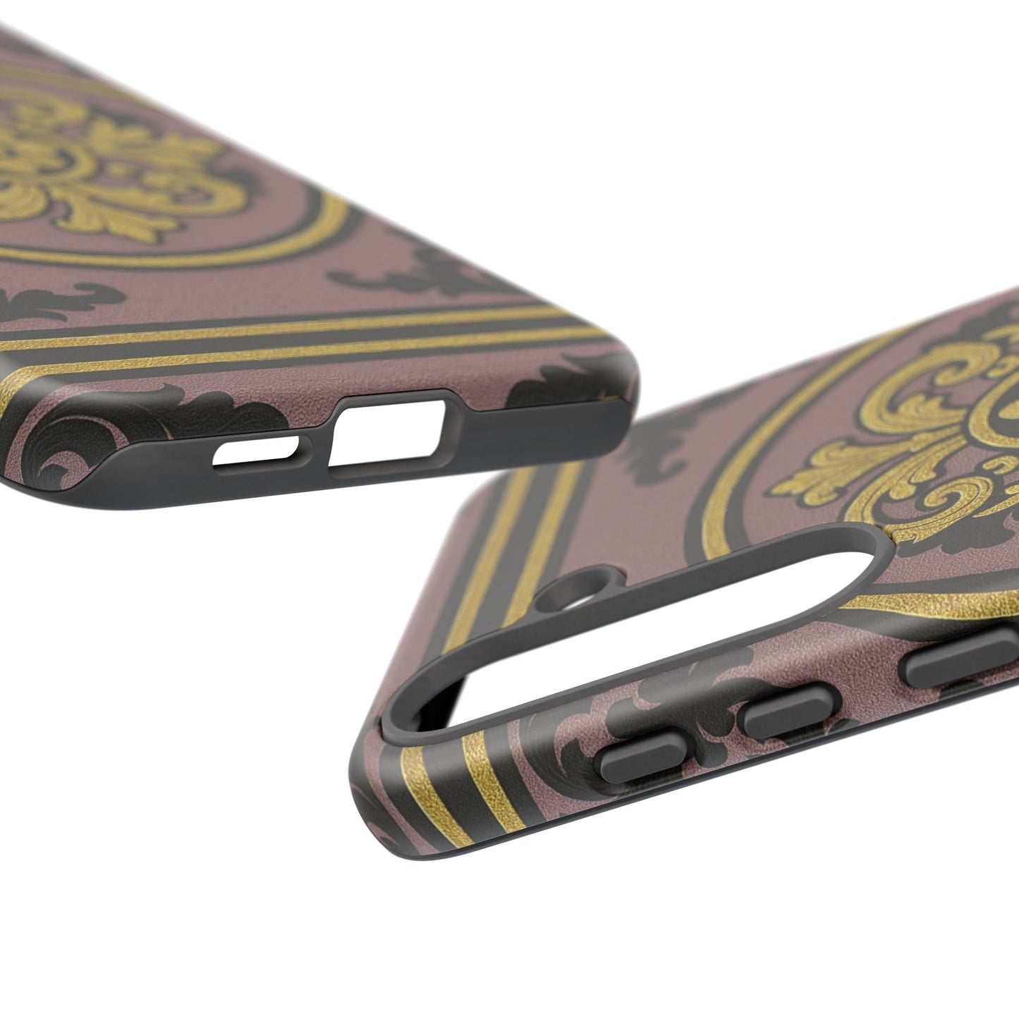 Gilded Mauve With Gold-Black Baroque Tough Cases