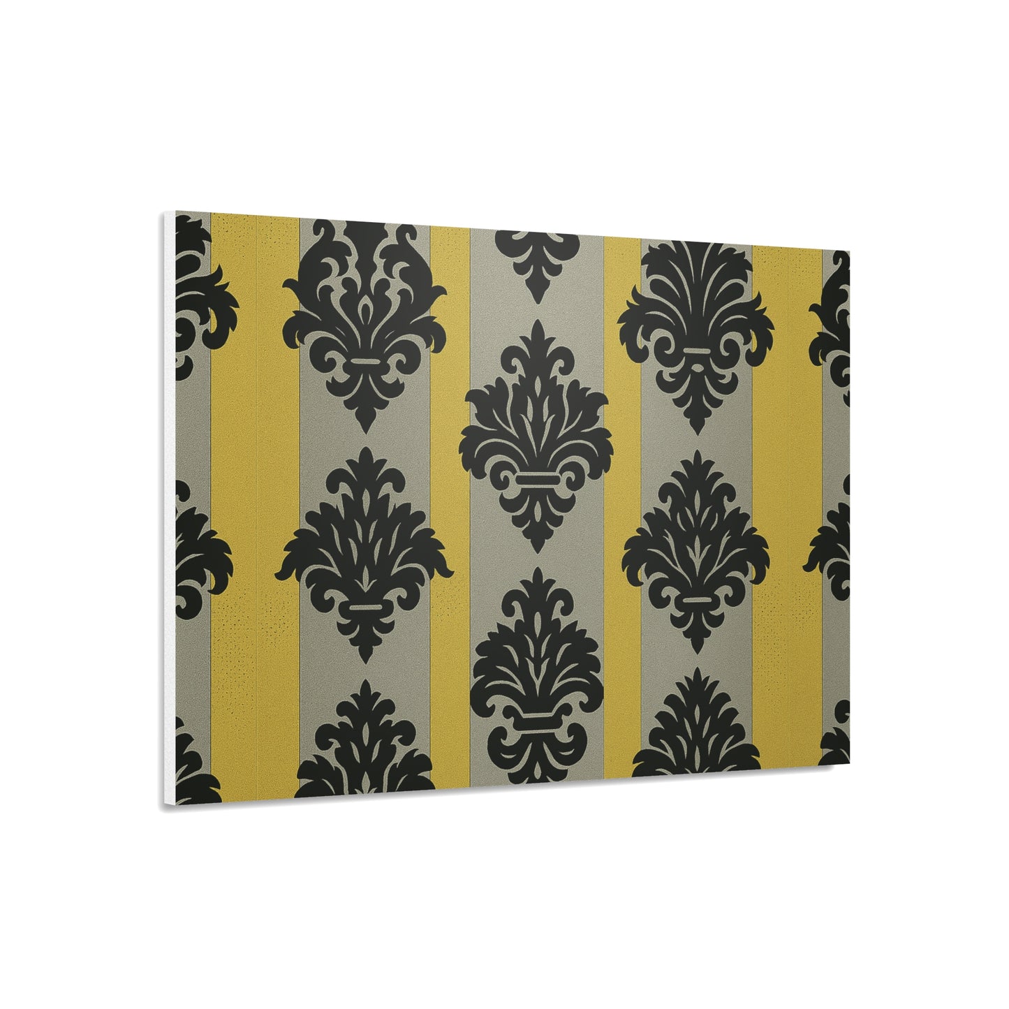 Stylish Foam Board, Elegant Decor Display, Home Office Organization, Craft Projects, Wedding Decor - Silver & Gold Striped Black Baroque