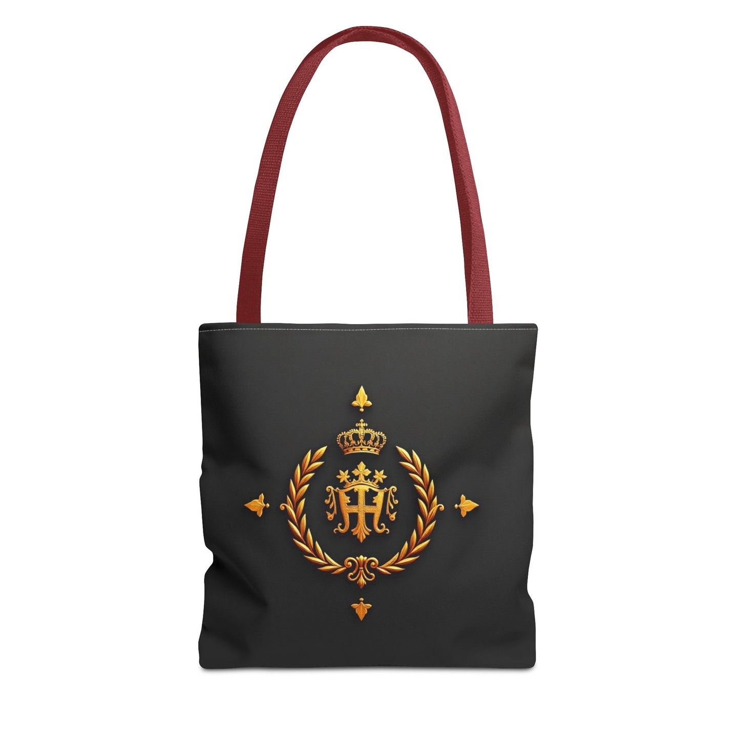 Luxurious Gold Emblem Tote Bag | Chic Shoulder Bag, Everyday Carryall, Great Gift for Her, Eco-Friendly Shopping Bag - Gold Crest