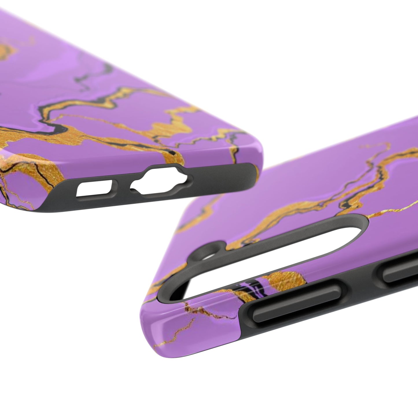 Stylish Tough Phone Cases with Purple Marble Design, Protective Phone Cases, Trendy Phone Accessories, Gift for Her, Unique Phone Cover