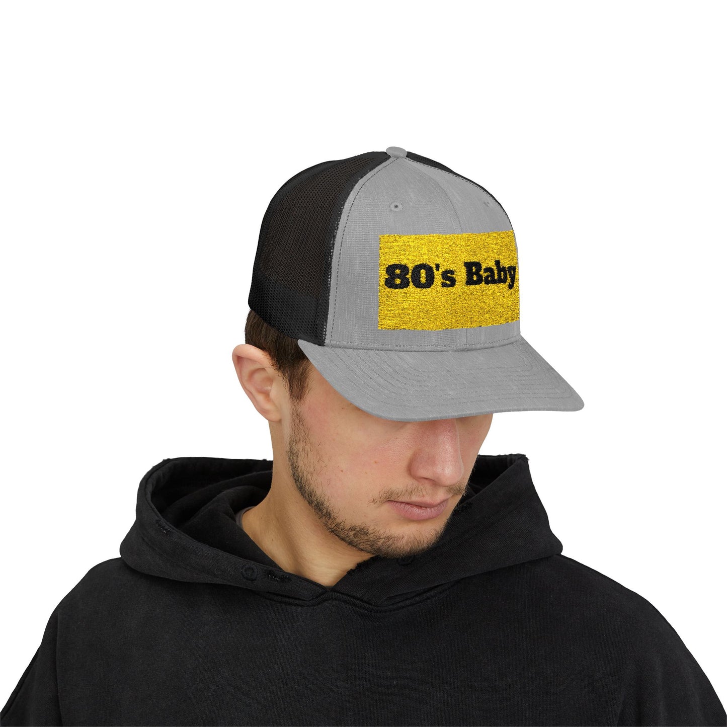 80's Baby Gold Snapback Trucker Cap - Retro Style Hat, Vintage Cap, Perfect for 80's Themed Parties, Gifts for Nostalgic Friends, Summer Fun