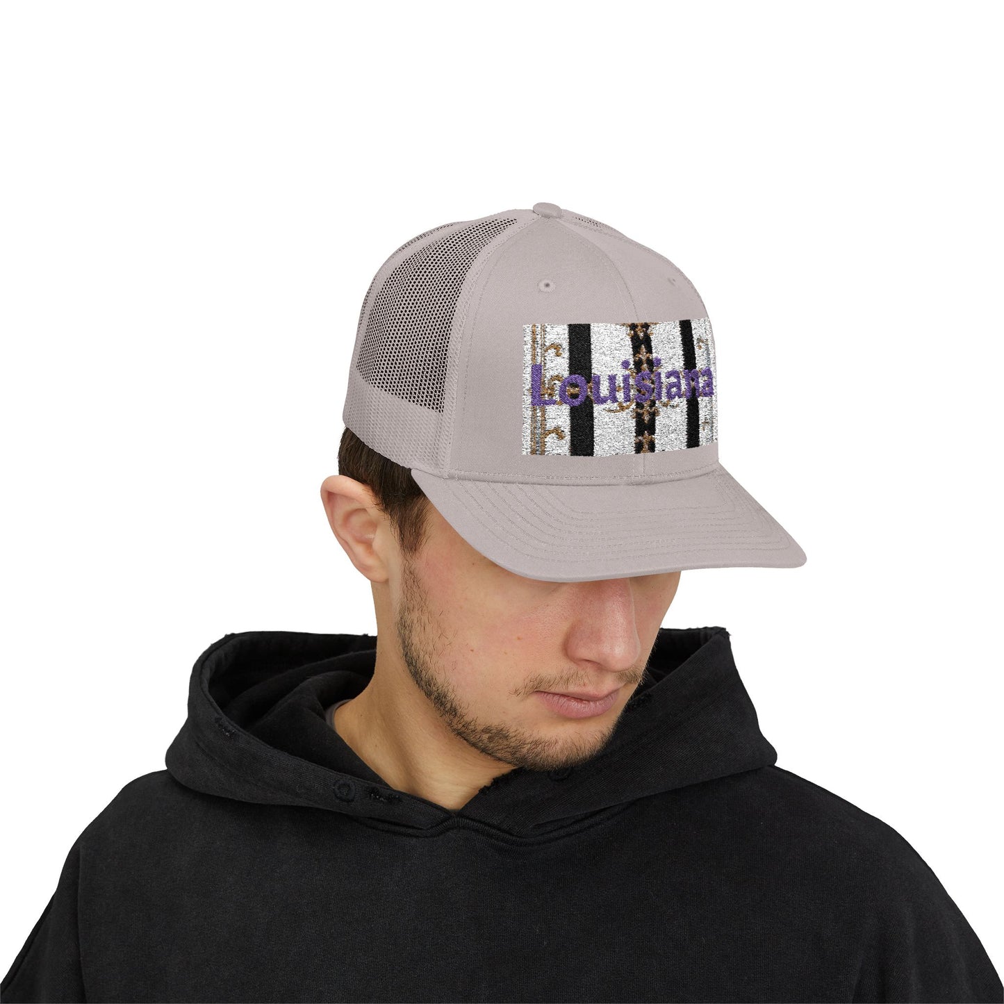 Stylish Louisiana Snapback Trucker Cap for Trendy Outfits, Perfect for Gifts, Outdoor Events, Summer Festivals, Casual Wear