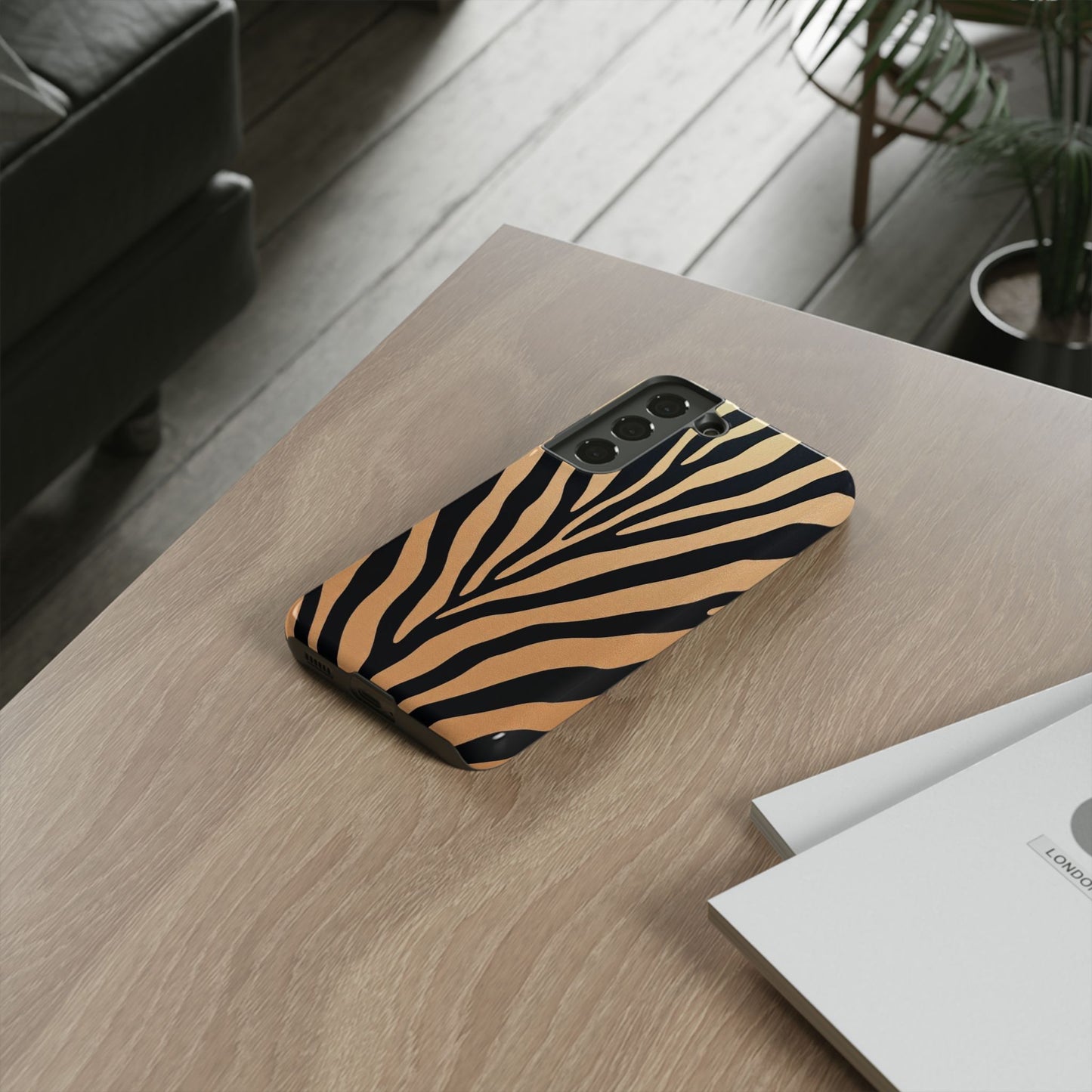 Zebra Print Tough Phone Case