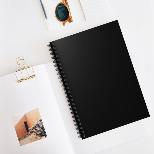 Elegant Black Ruled Spiral Notebook - Perfect for Journaling, School, or Sketching, Gifts, Teachers, Creative Writing, Productivity