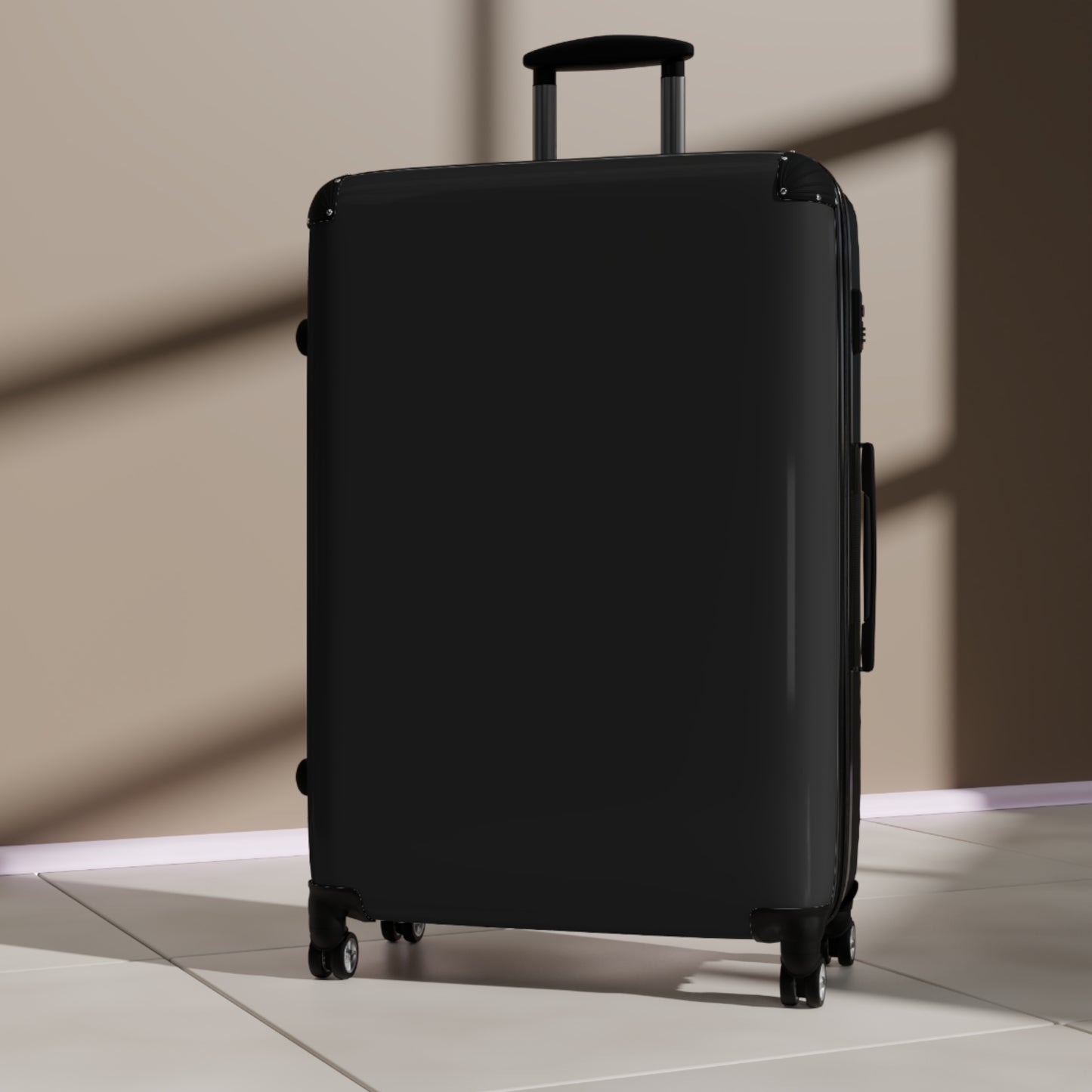 Stylish Black Travel Suitcase for Jet Setters, Lightweight Luggage for Weekend Getaways, Durable Carry-On for Road Trips, Perfect Gift