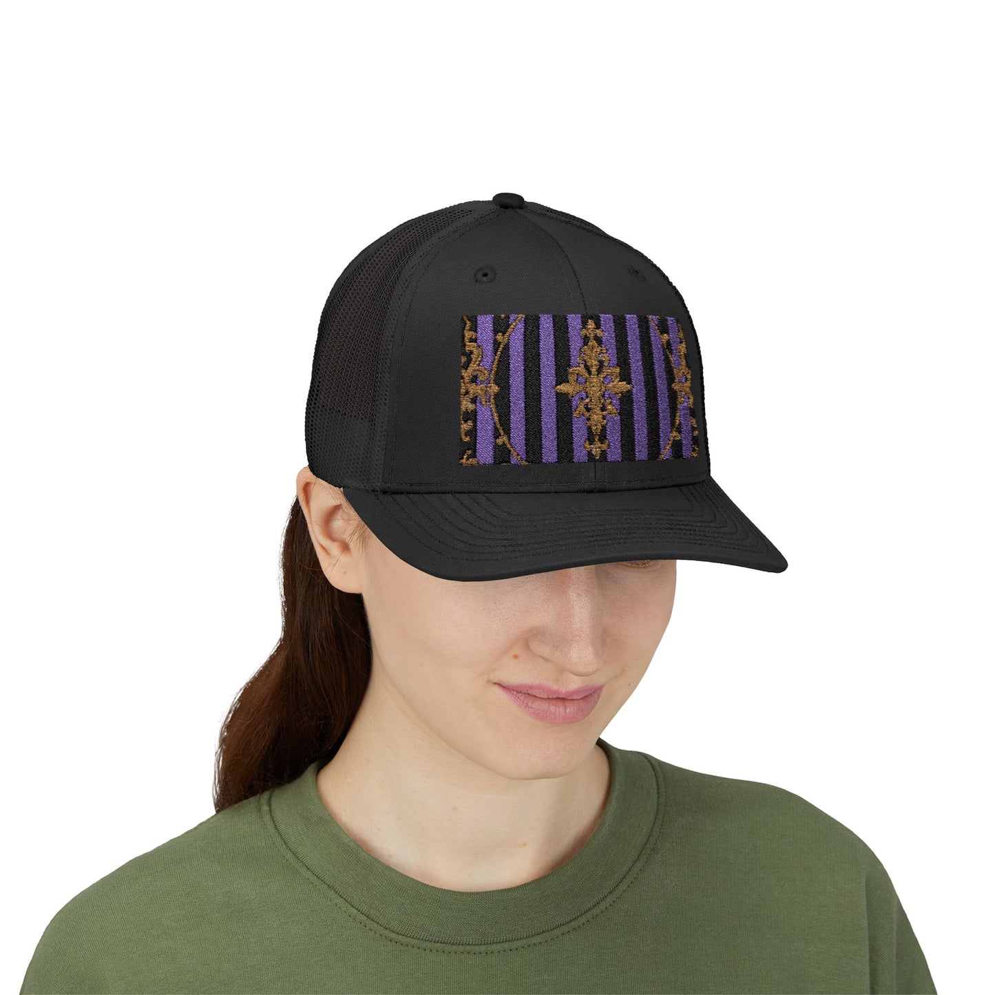 Stylish Baroque Vintage-Inspired Snapback Trucker Cap, Hipster Cap, Festival Headwear, Unique Gift for Fashion Lovers