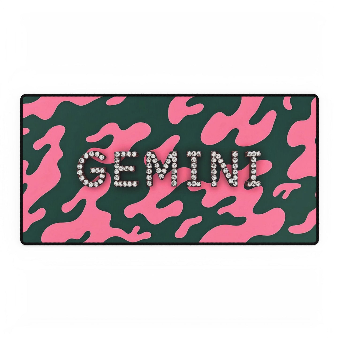 Gemini Desk Mat | Stylish Desk Accessory, Astrology Gift, Office Decor, Personalized Workspace, Dorm Room Essentials
