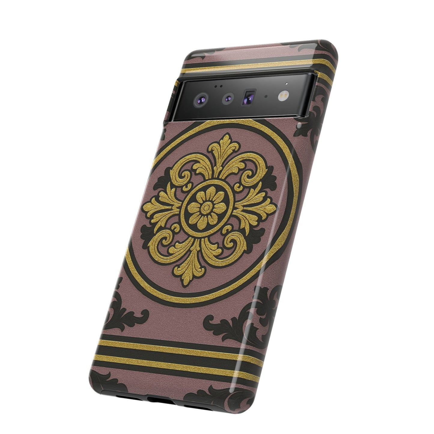 Gilded Mauve With Gold-Black Baroque Tough Cases