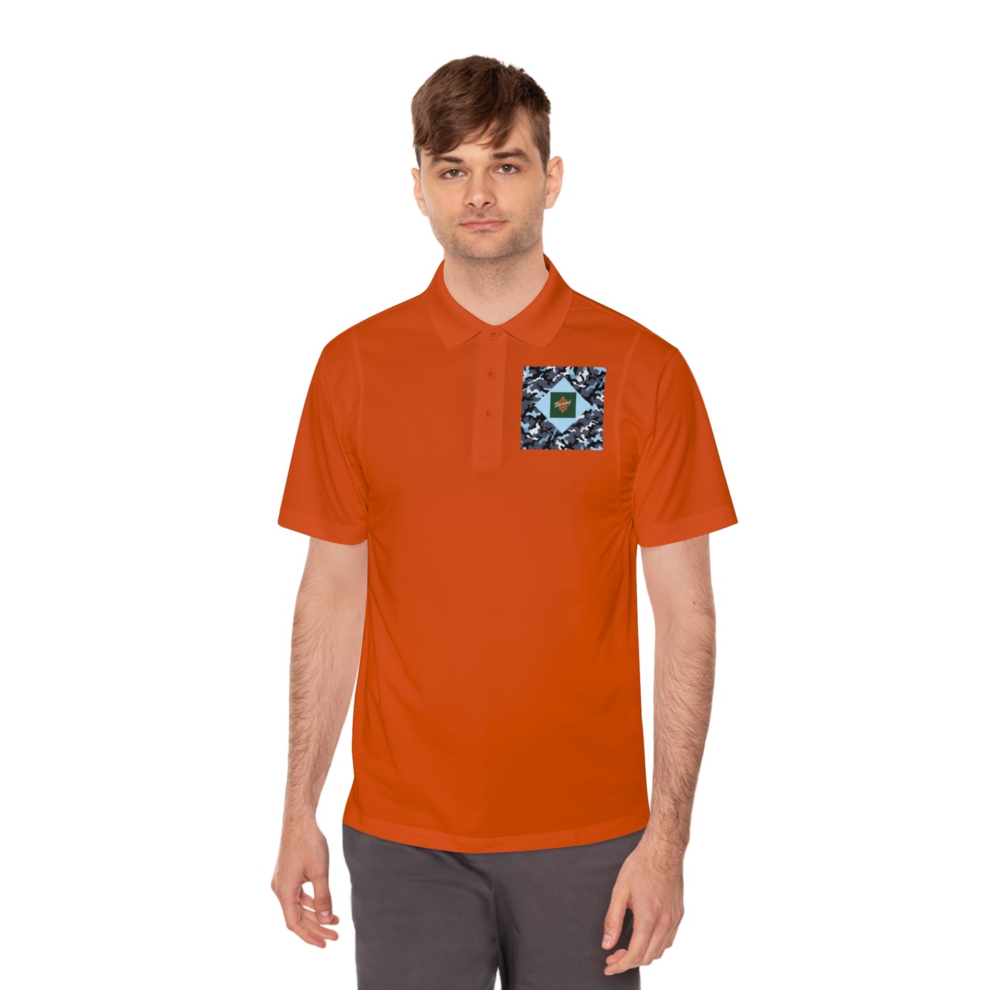 Men's Sport Polo Shirt - Camo & Diamond 8