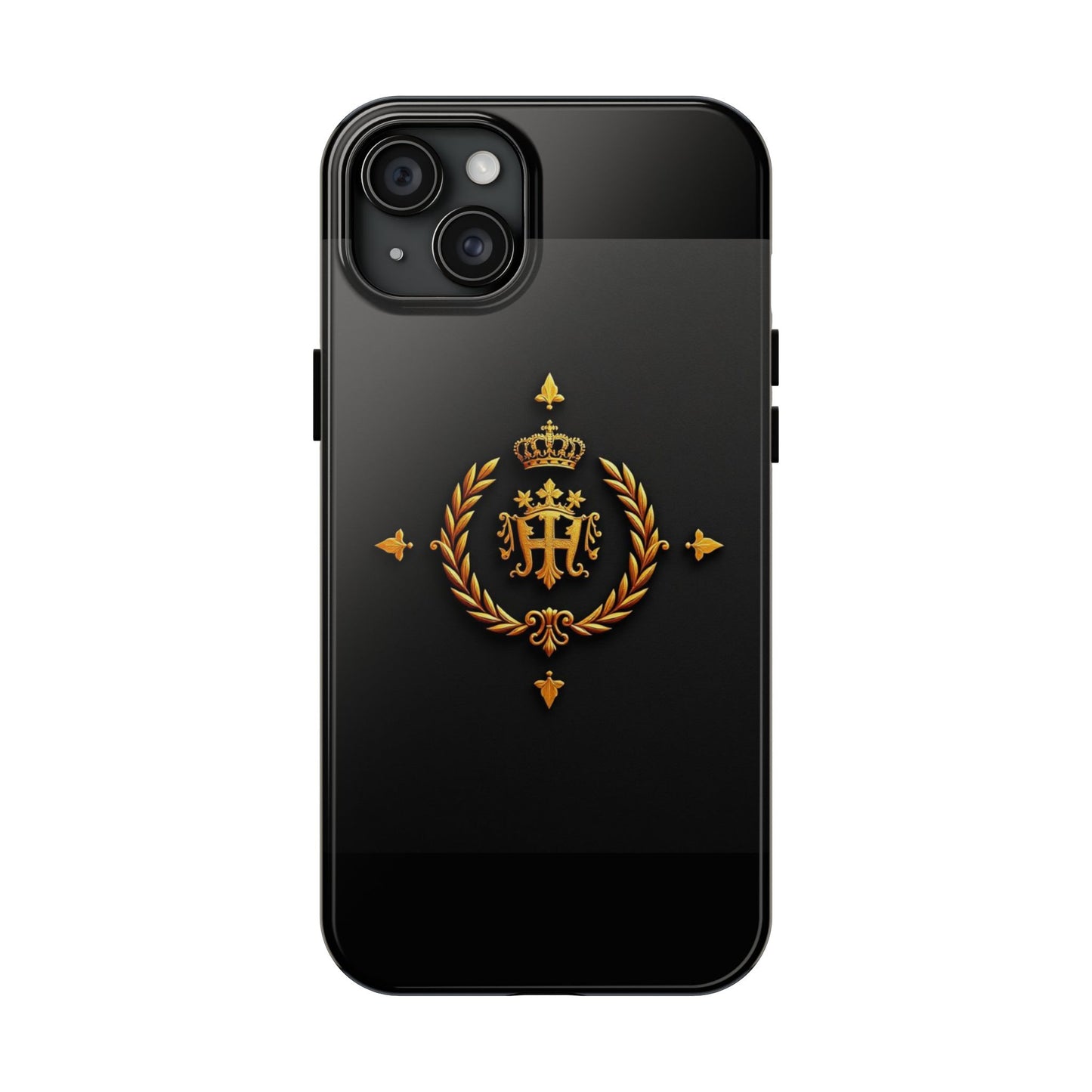 Luxurious Monarch Phone Case, Tough Phone Covers, Elegant Tech Accessories, Gold Crown Design, Stylish Gift for Him/Her - Gold Crest
