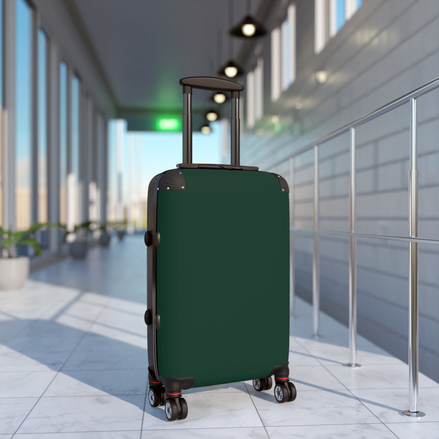 Stylish Midnight Green Travel Suitcase for Easy Adventures, Durable Luggage for Travel Lovers, Perfect for Vacations, Getaways, & Business Trips
