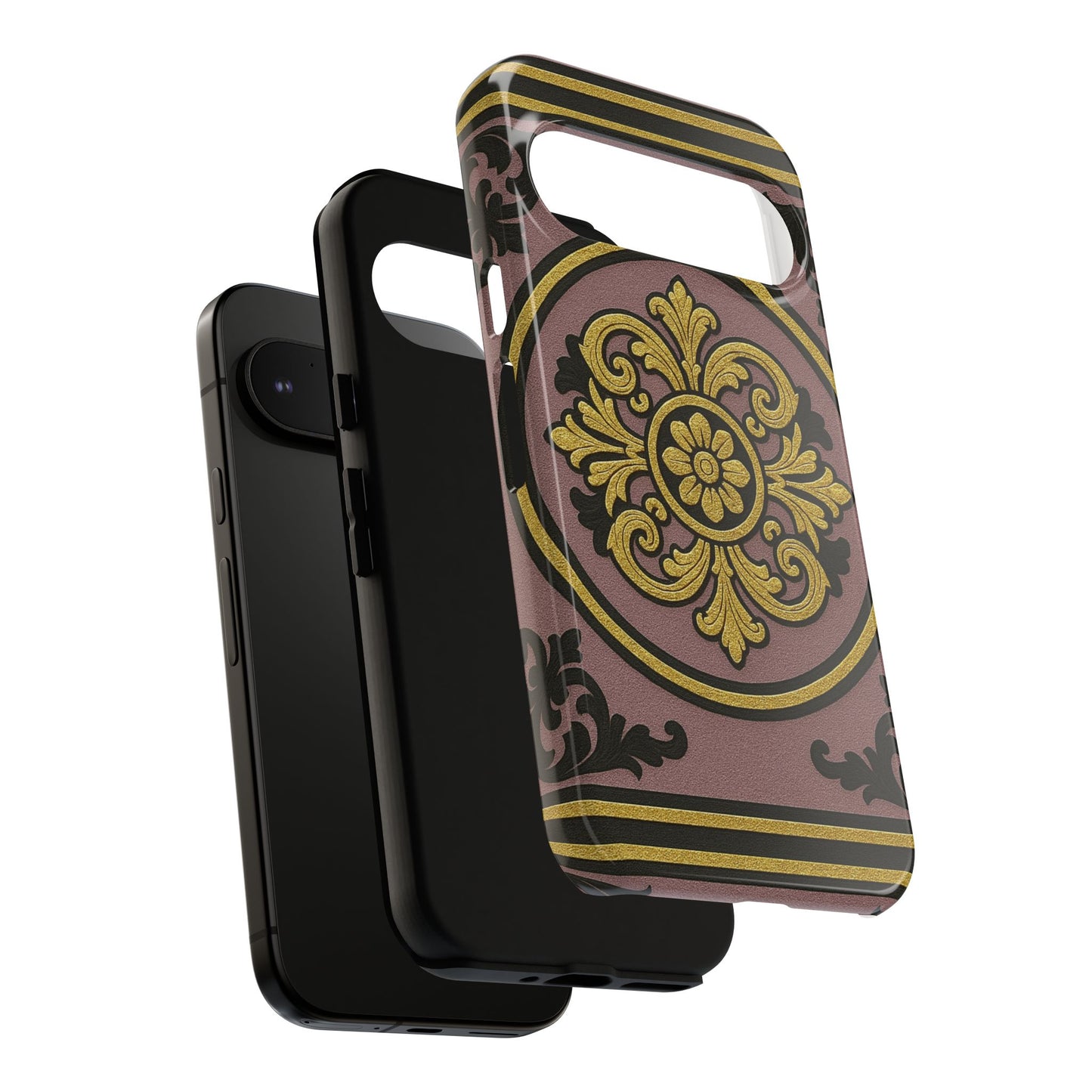 Gilded Mauve With Gold-Black Baroque Tough Cases