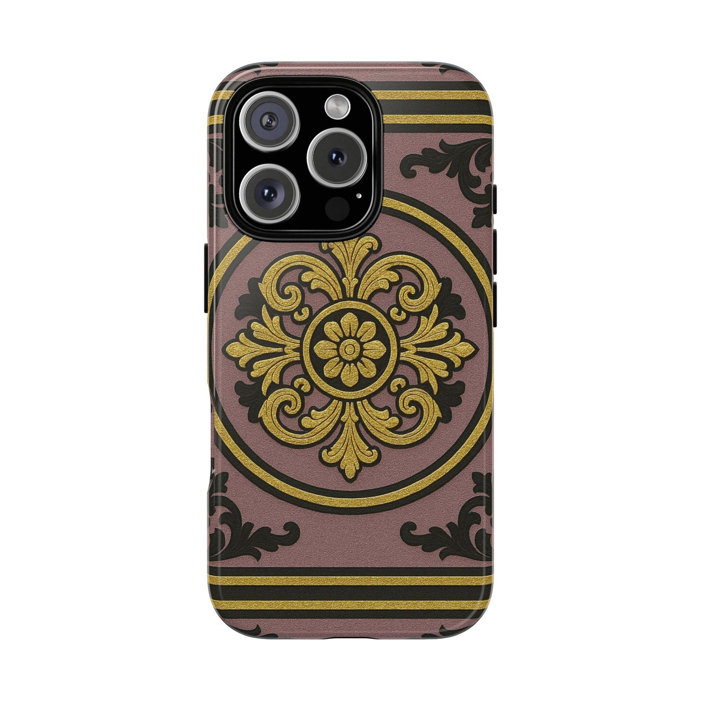 Gilded Mauve With Gold-Black Baroque Tough Cases