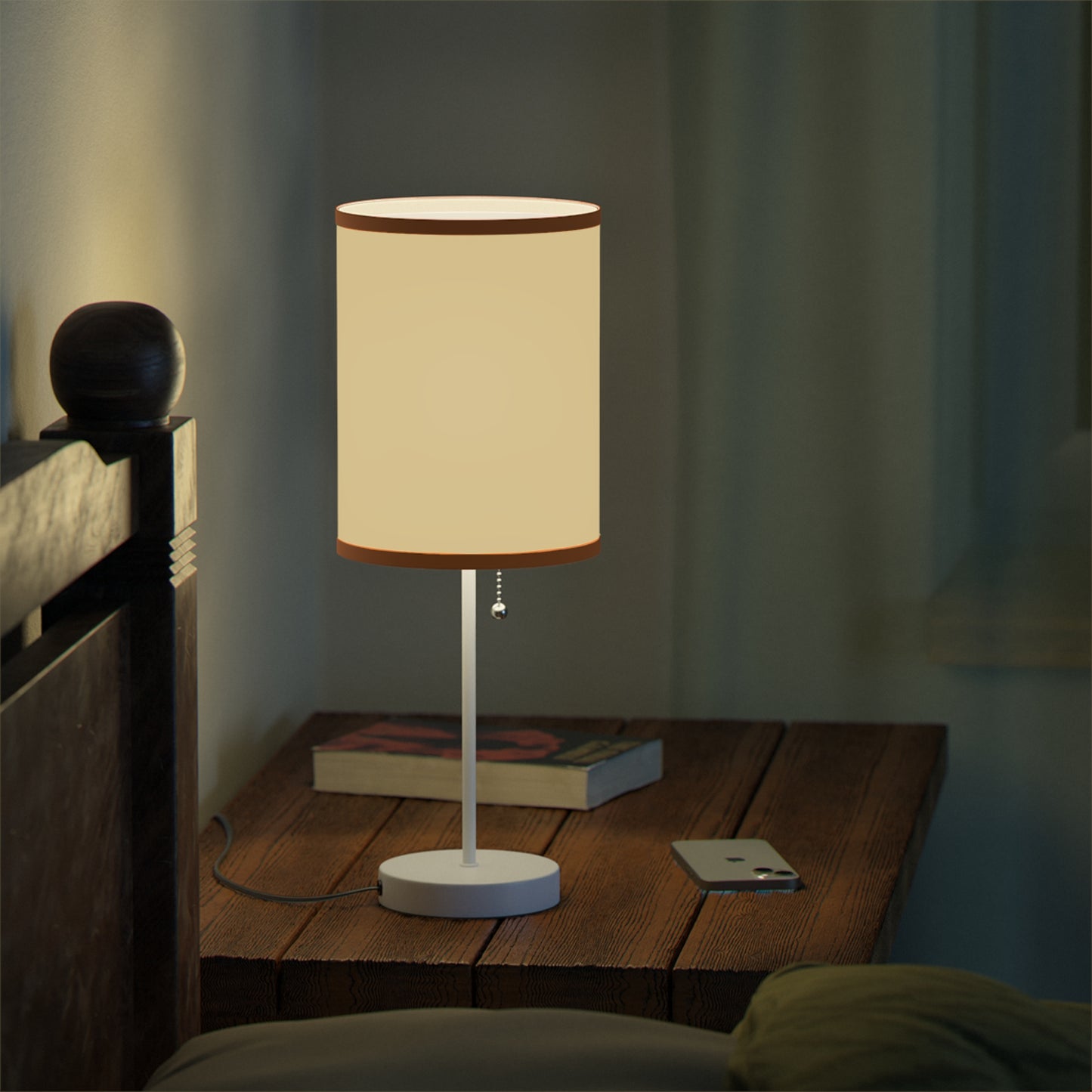 Vanilla Wheat Modern Table Lamp, Nightstand Light, Soft Glow Lamp, Cozy Home Decor, Minimalist Design