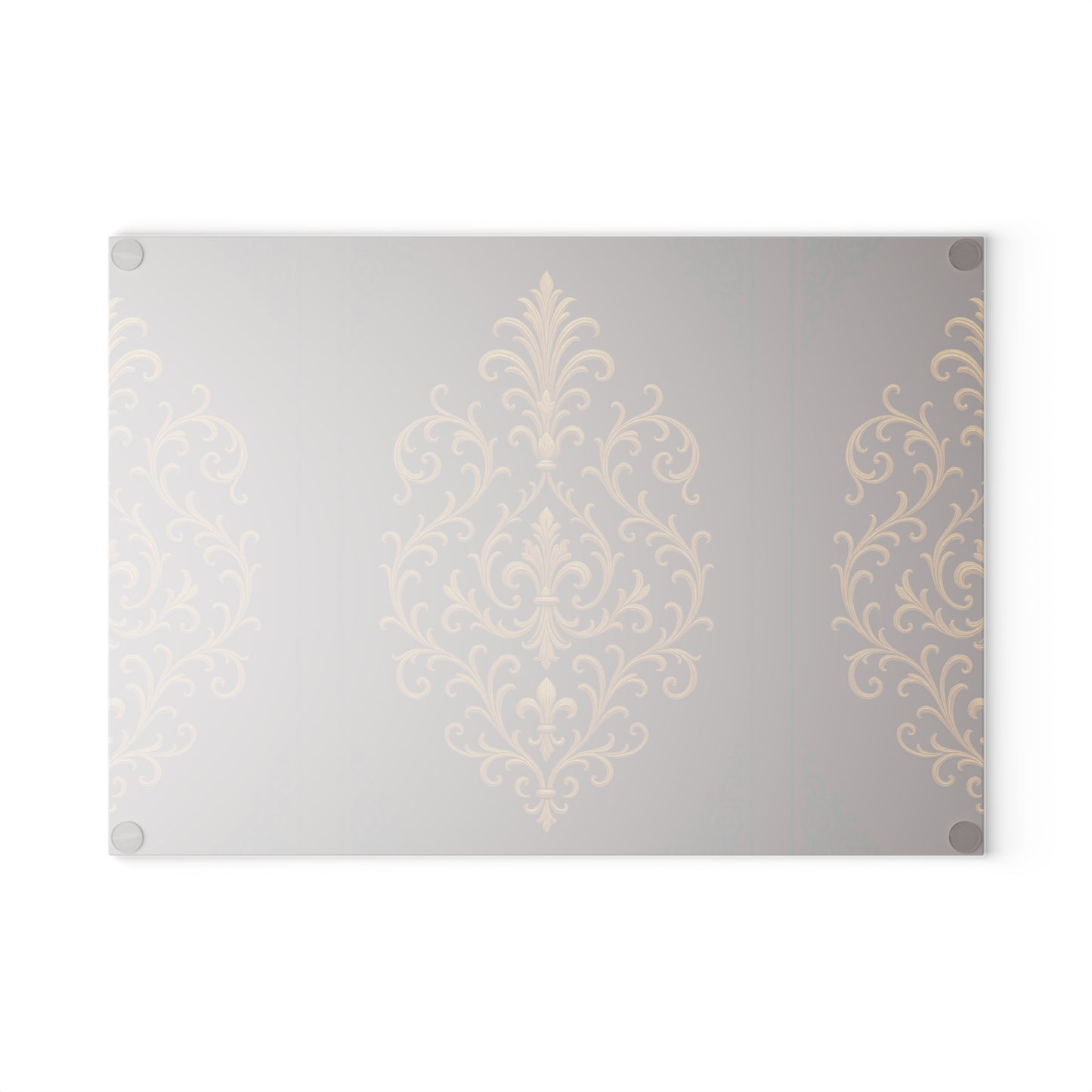Dusk Burgundy-Black & Gold Baroque Glass Cutting Board — Elegant Kitchen Decor & Serving Board