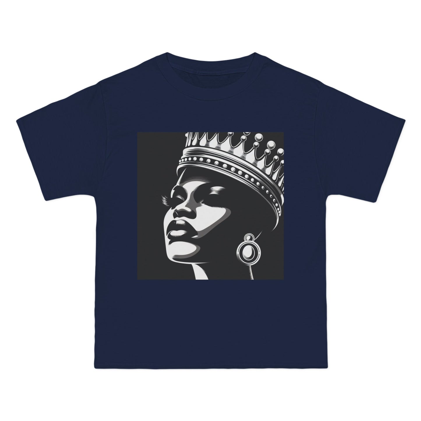 Crowned Beauty T-Shirt, Unisex, Short-Sleeve Tee, Graphic Art Shirt, Queen Vibes Apparel, Unique Gift for Women, Fashion Statement Top