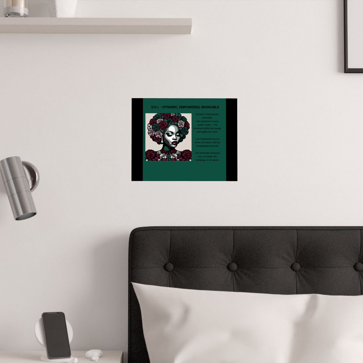 Empowered Feminine Wall Art Poster - Dynamic, Empowered & Invincible Design