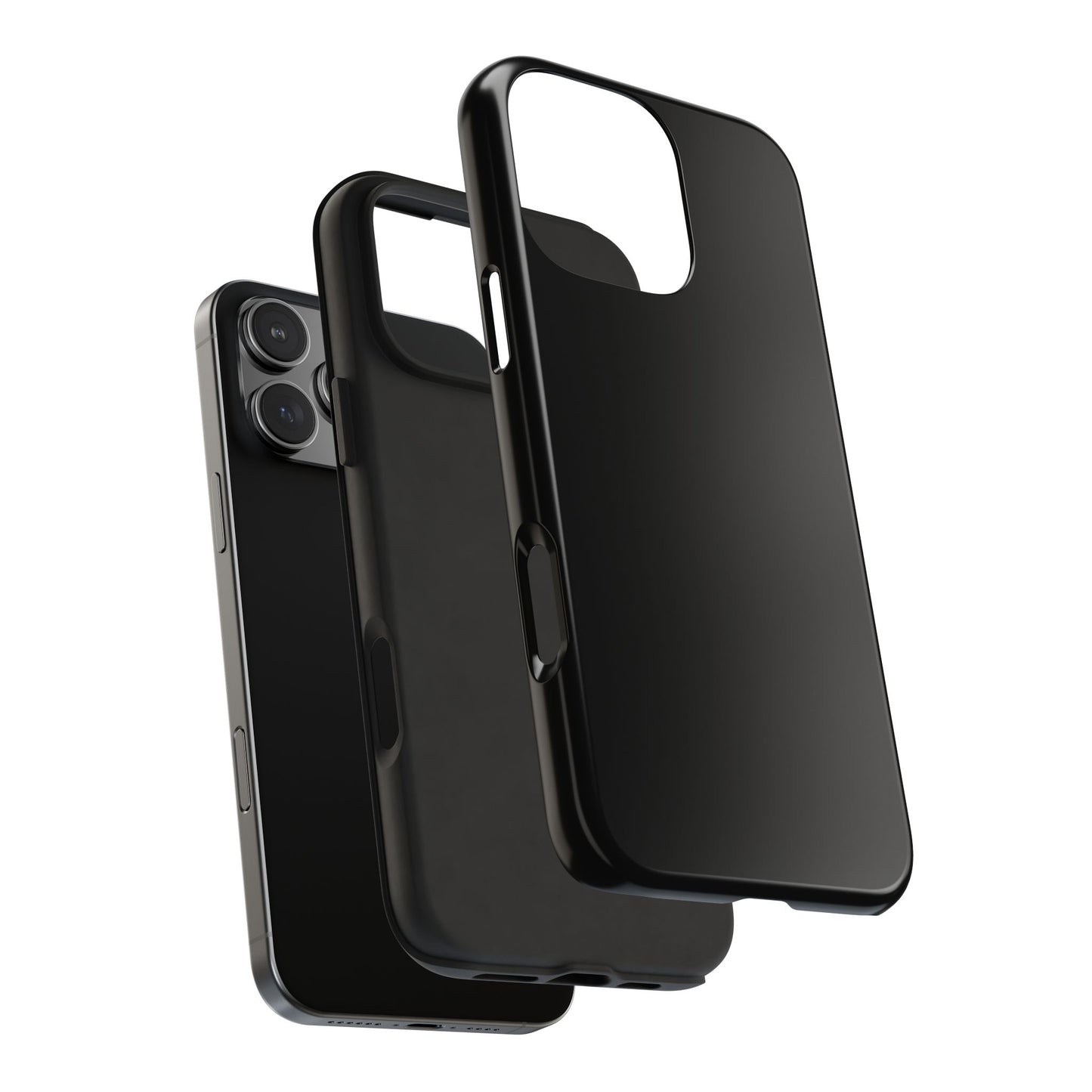 Durable Black Tough Phone Cases, Heavy-Duty Cell Phone Cover, Personalized Tech Protection, Gift for Him or Her, Everyday Protection
