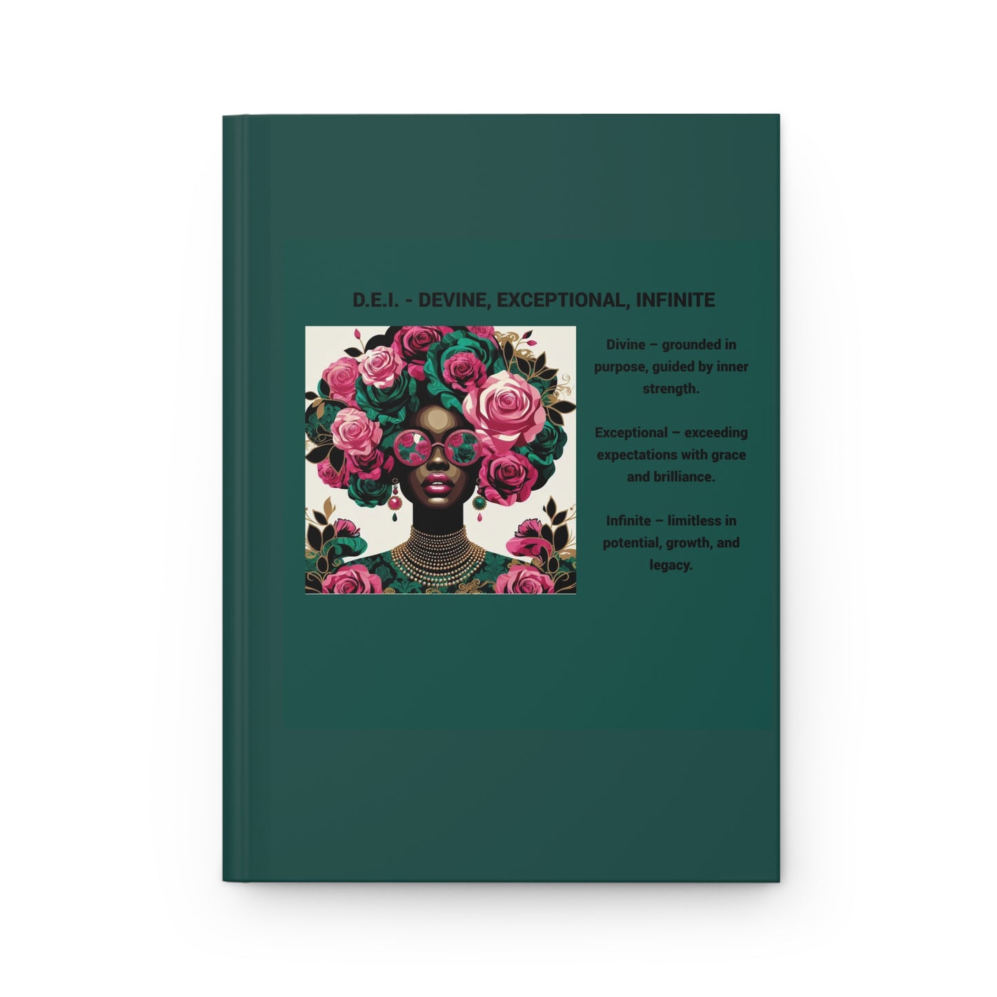 Inspirational Hardcover Journal - (Divine, Exceptional, Infinite)