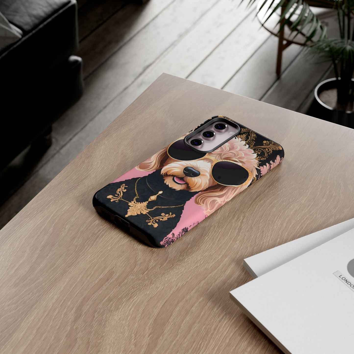 Phone Case - Golden Doodle In Sunglasses Tough Case