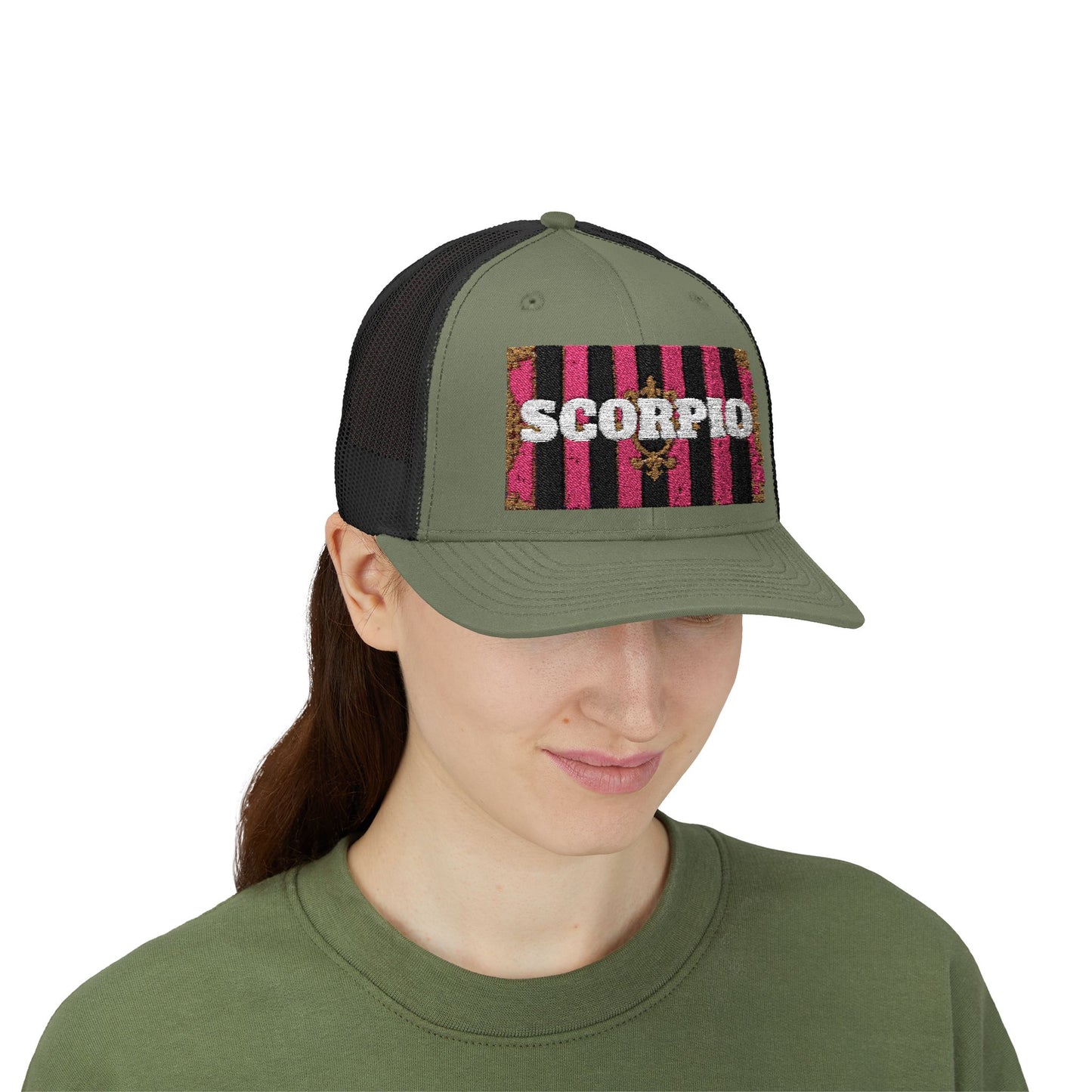 Scorpio Snapback Trucker Cap | Zodiac Hat, Astrology Gift, Trendy Cap for Astrology Lovers, Summer Style, Unique Birthday Gift