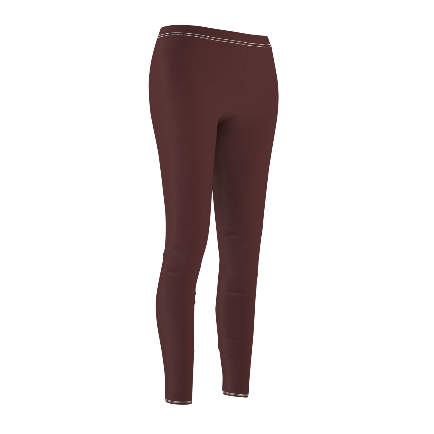 Stylish Brown Merlot Women's AOP Leggings, Comfortable Workout Leggings, Casual Athleisure Pants, Trendy Fitness Wear, Perfect for Yoga, Gift Idea