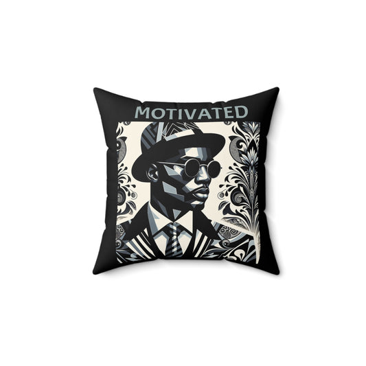 Motivational & Blessed Spun Polyester Square Pillow | Home Decor, Inspirational Gift, Modern Art, Sofa Cushion, Housewarming Decor