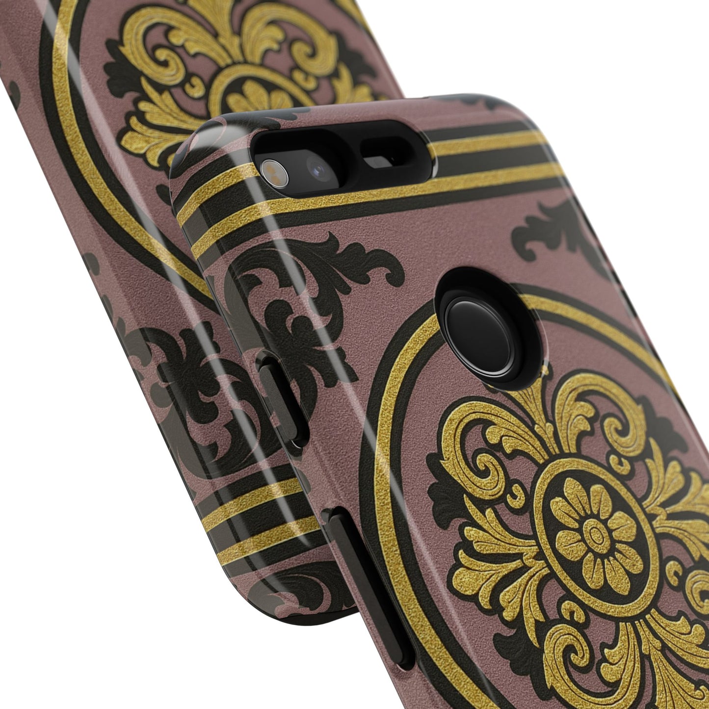 Gilded Mauve With Gold-Black Baroque Tough Cases