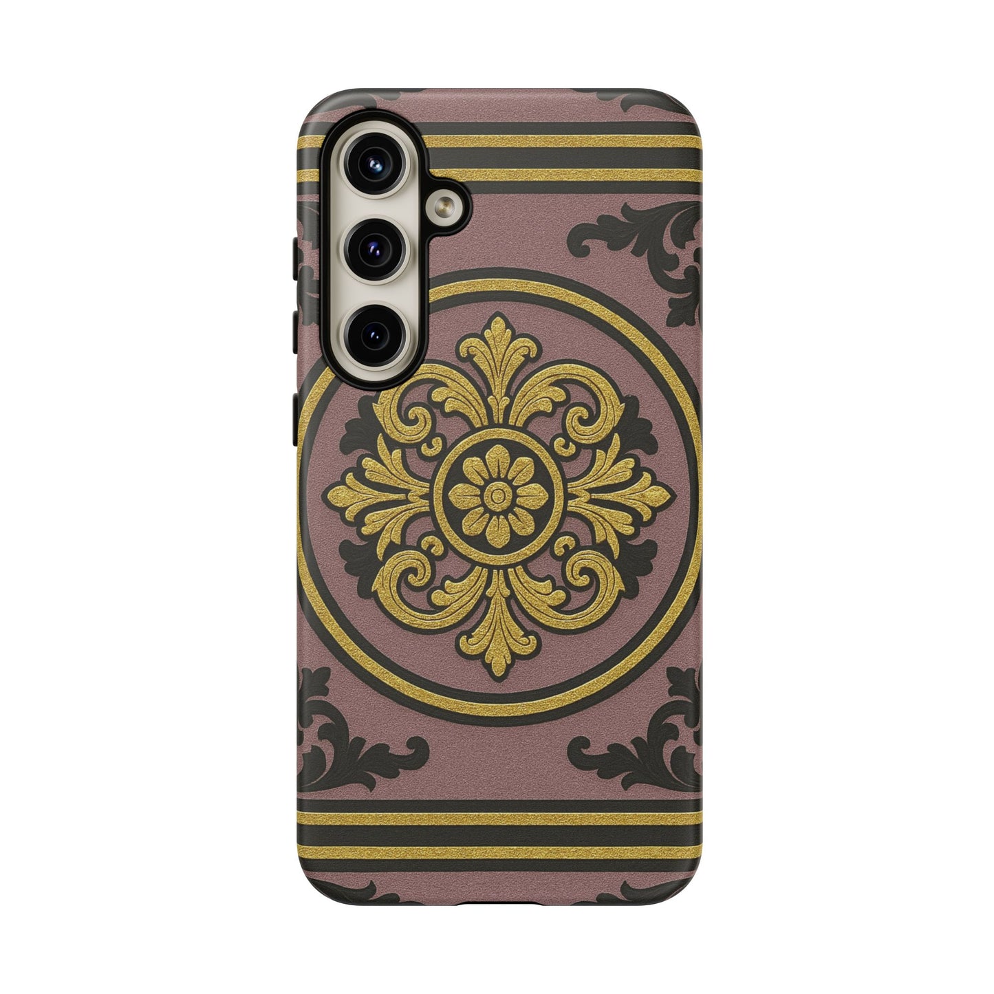 Gilded Mauve With Gold-Black Baroque Tough Cases