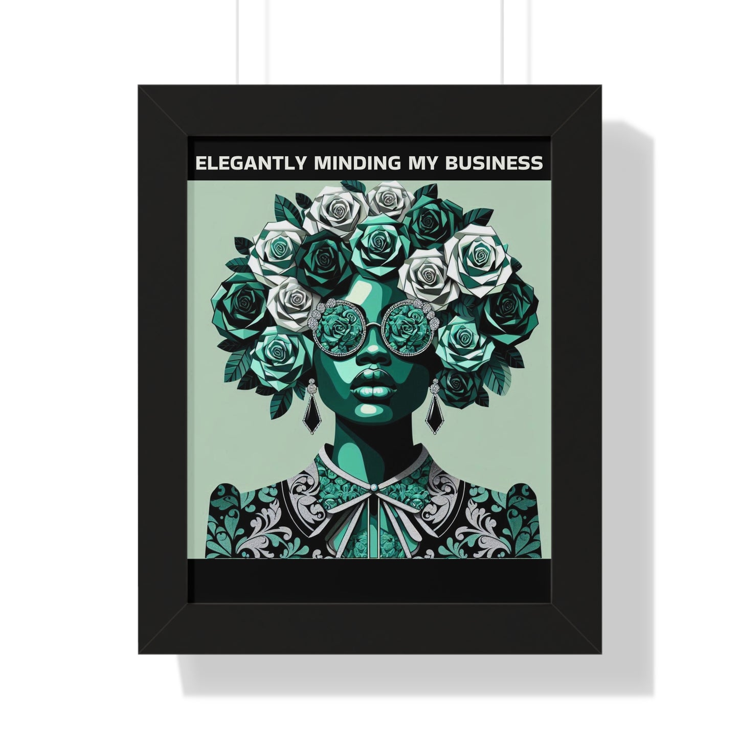 Vertical Poster - 'ELEGANTLY MINDING MY BUSINESS' Wall Art