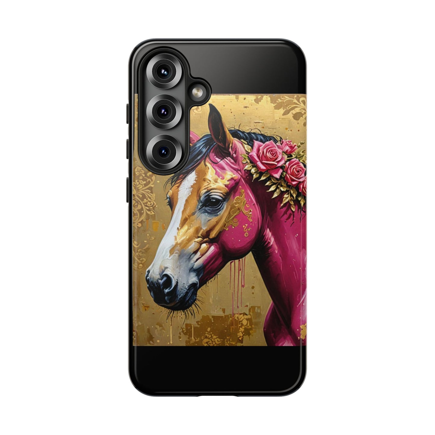 Phone Case - Elegant Horse Damask Design