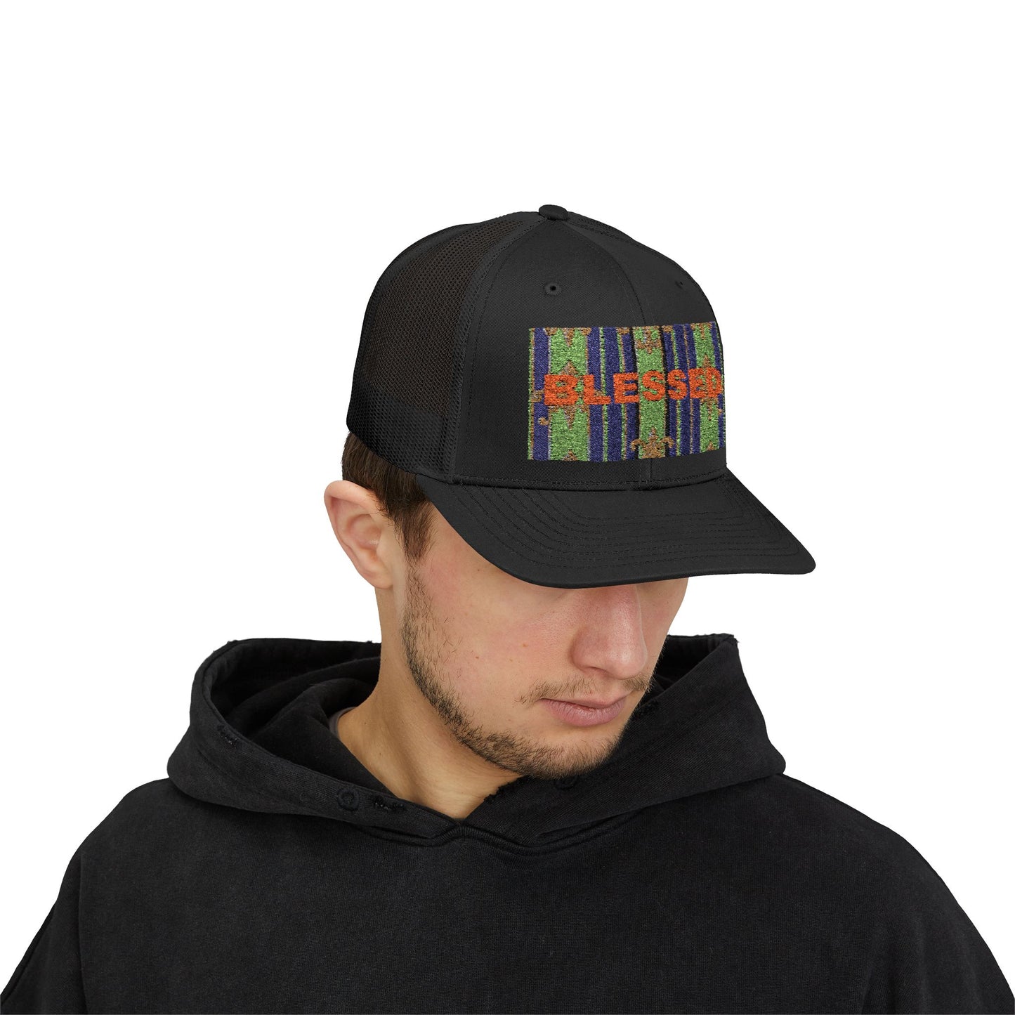 Blessed Snapback Trucker Cap, Casual Hat, Faith Gift, Outdoor Cap, Stylish Accessory, Everyday Wear