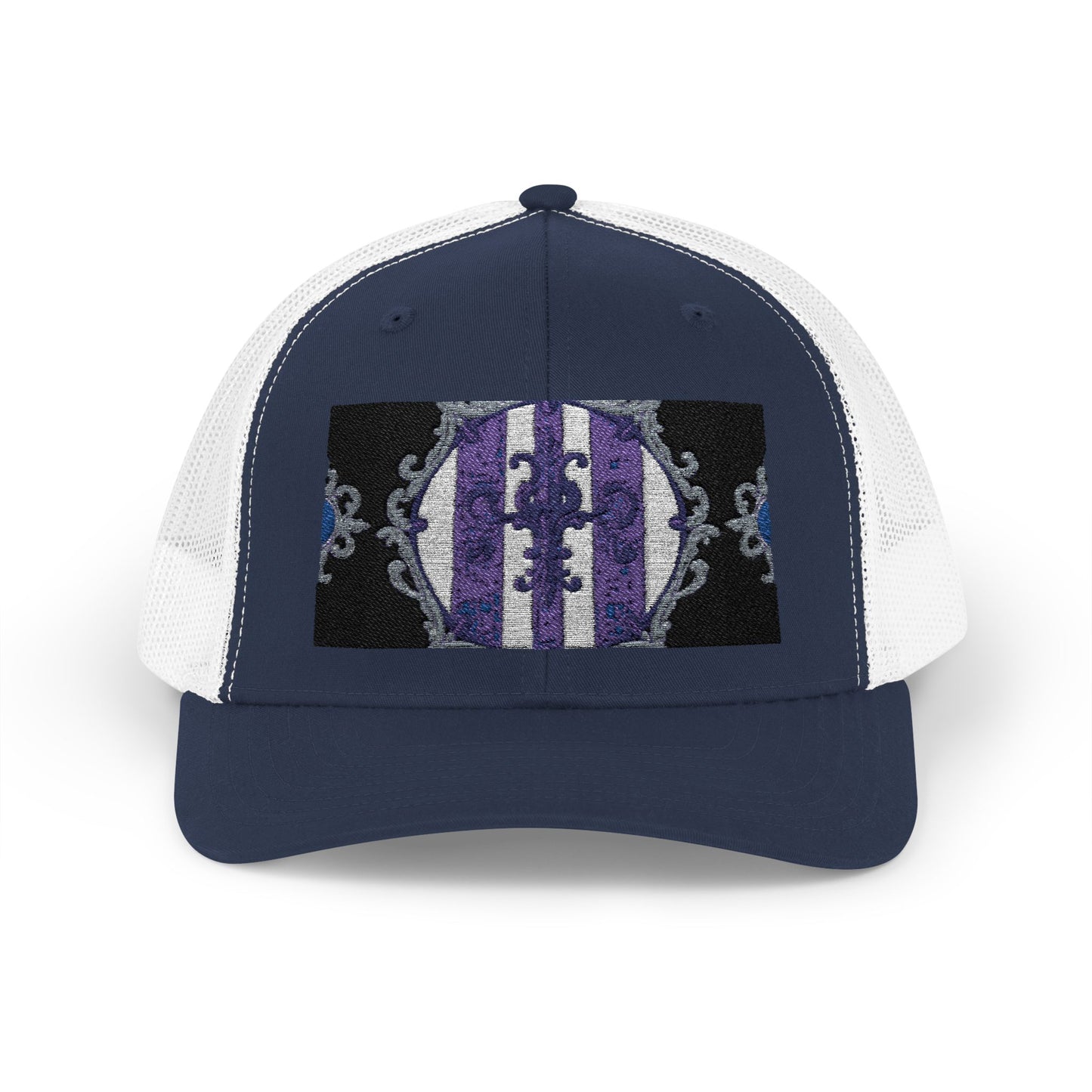 Stylish Baroque Design Snapback Trucker Cap with Artistic Design, Unisex Cap, Trendy Hat for Outdoor Activities, Casual Wear, Gift Idea