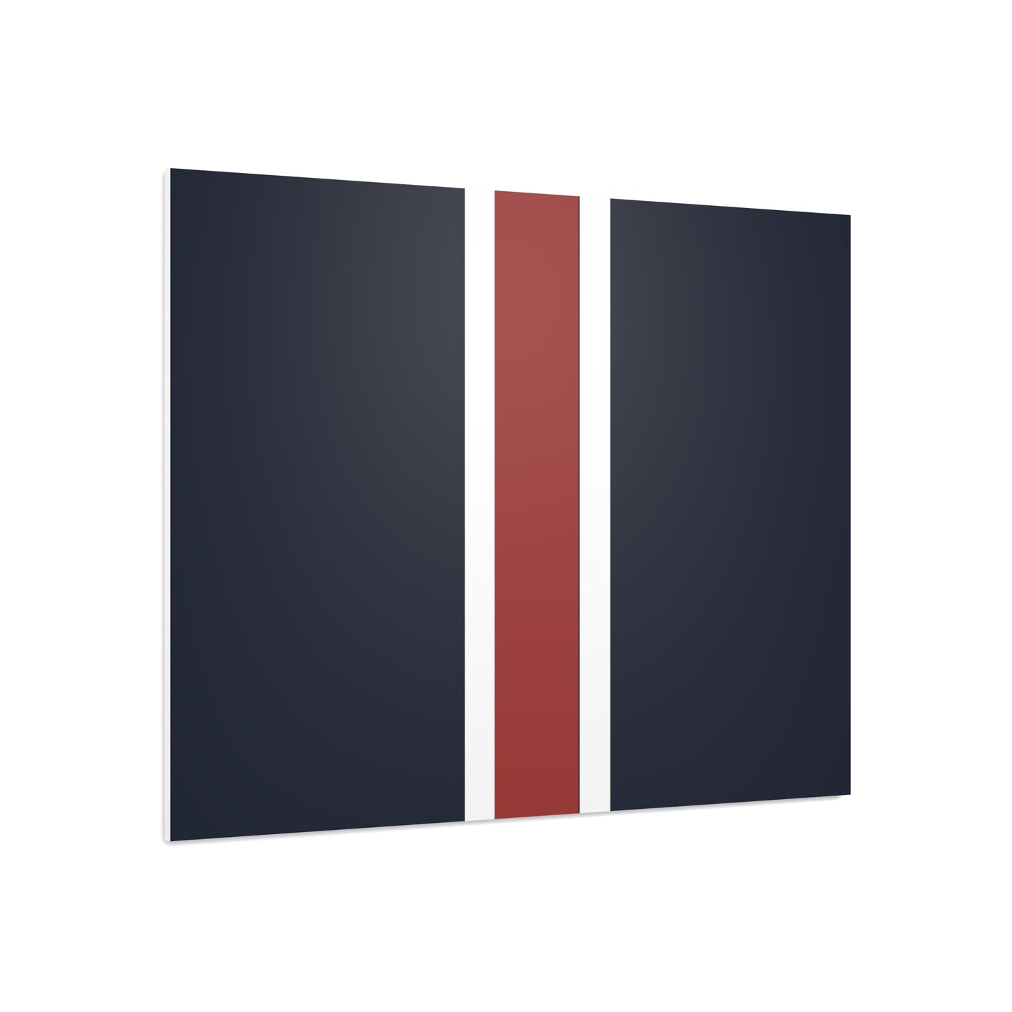 Lunar Midnight & Red-White Striped Stylish Foam Board Decor, Modern Wall Art, Home Office Decoration, Customizable Display Board