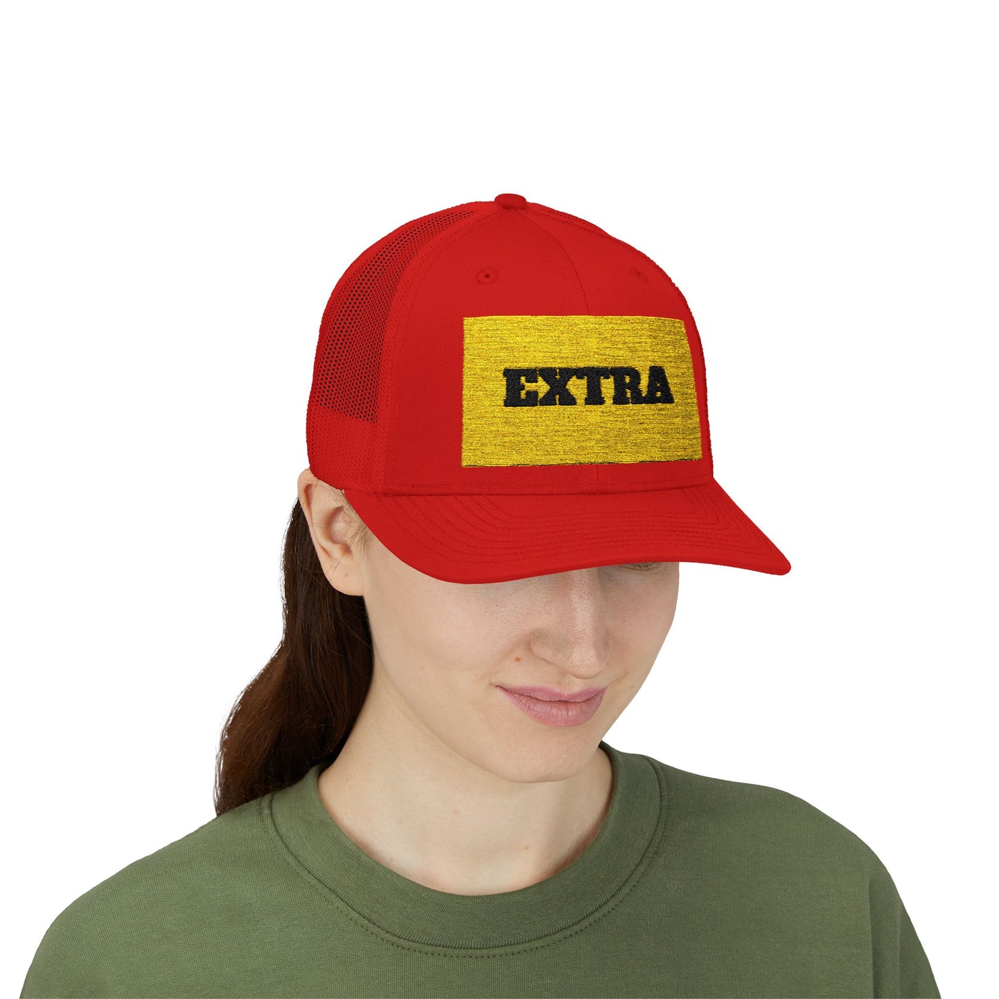 Extra Sparkling Gold Snapback Trucker Cap, Casual Hat, Fashion Accessory, Outdoor Gear, Gift for Him/Her, Party Wear