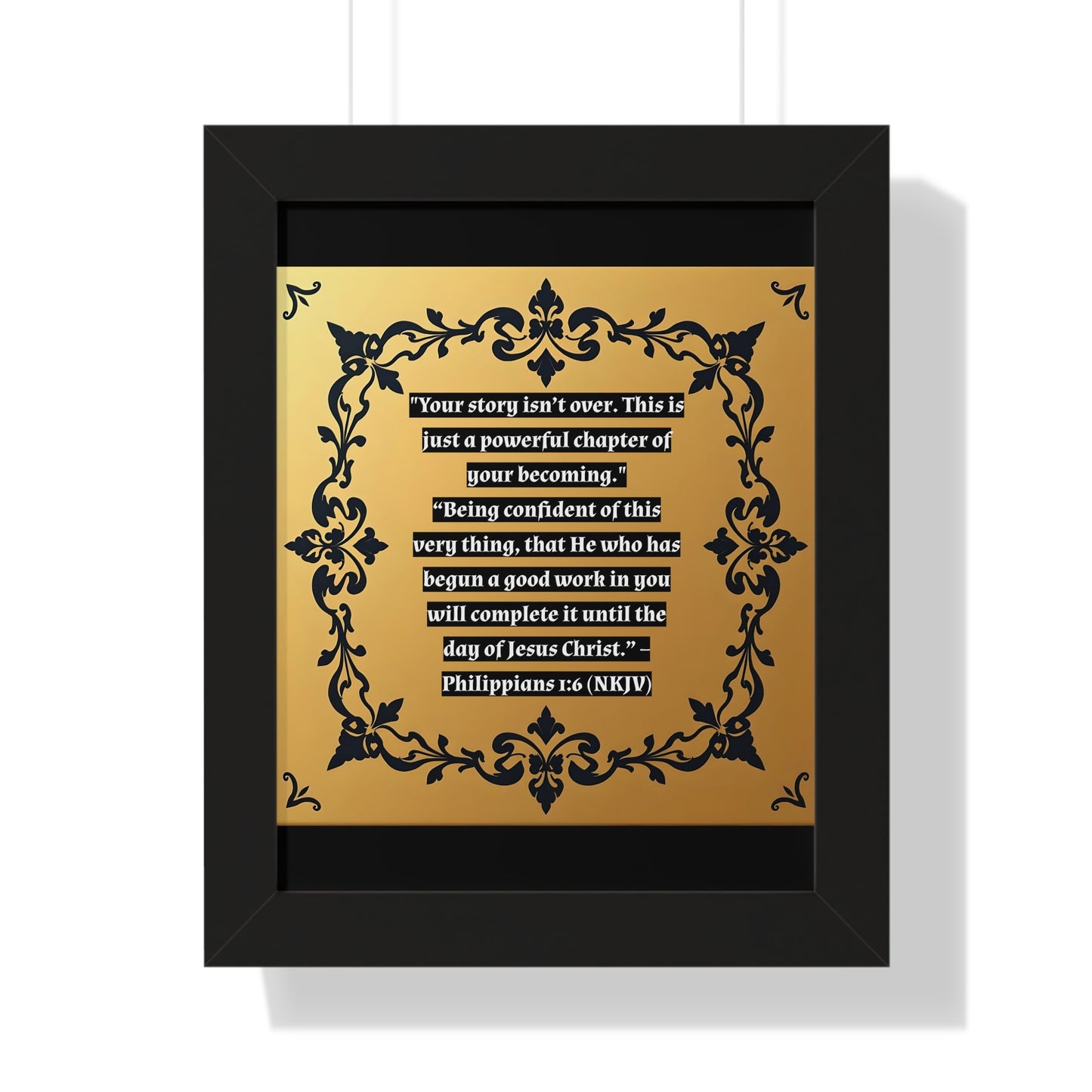 Vertical Poster - 'Your story isn't over' Wall Art