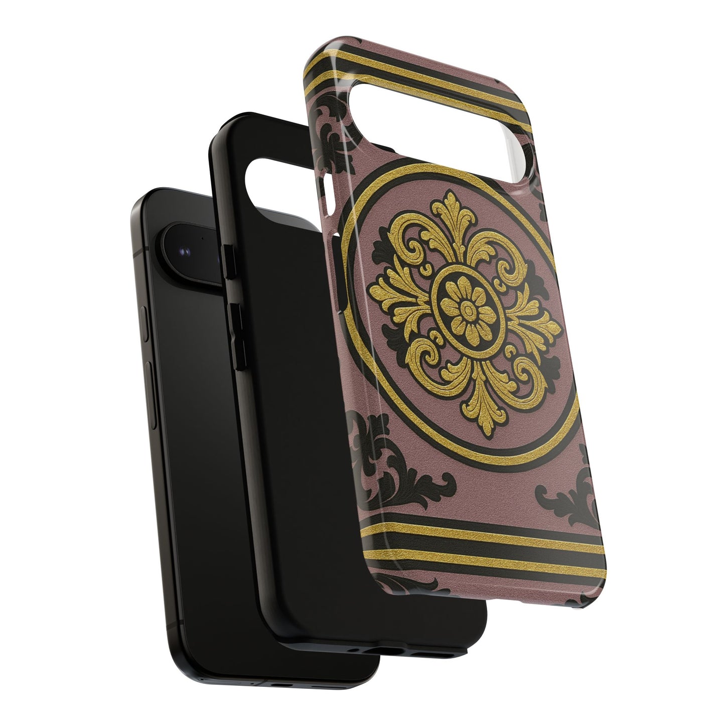Gilded Mauve With Gold-Black Baroque Tough Cases