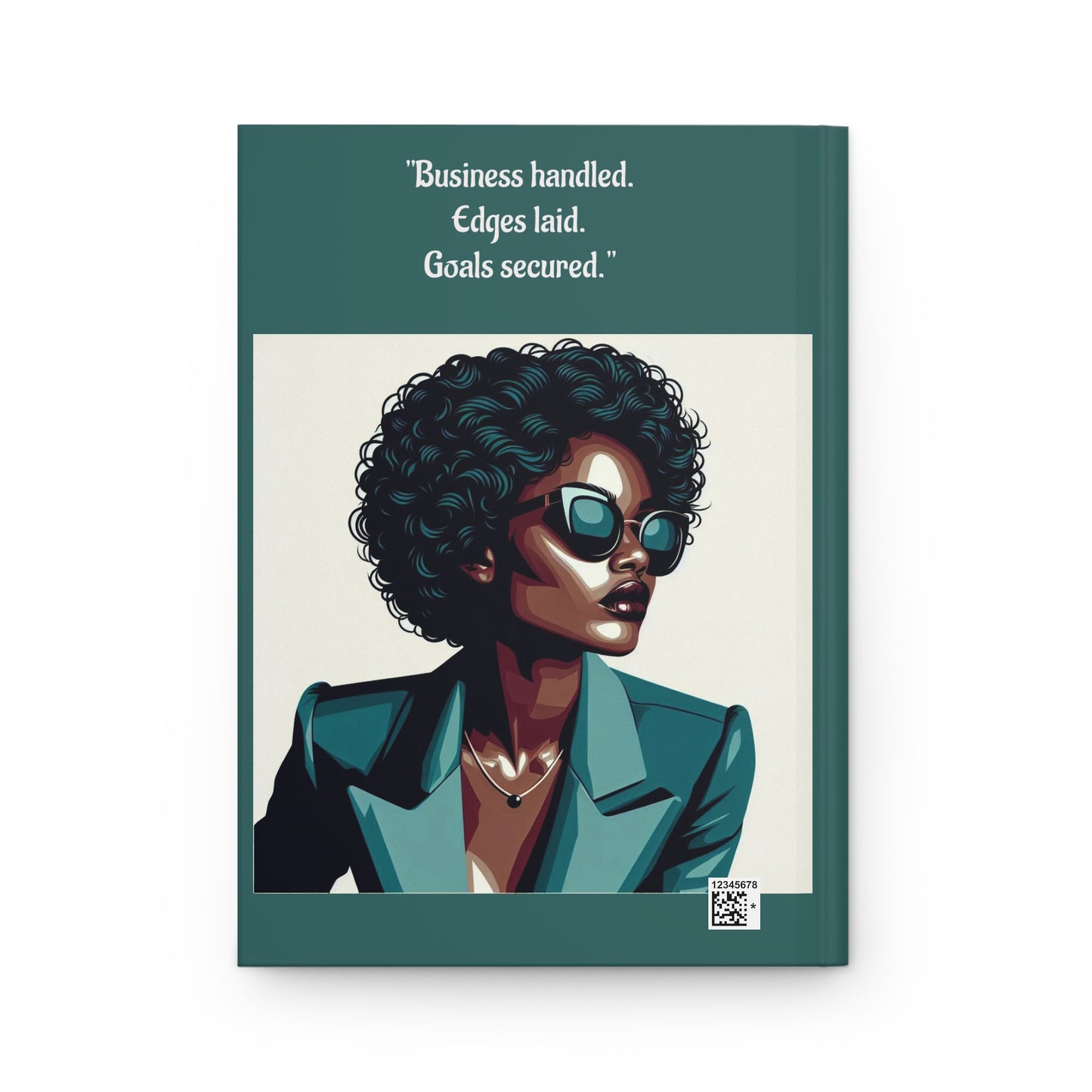 Elegant Hardcover Journal - Stylish Writing Notebook - "Business handled." Design