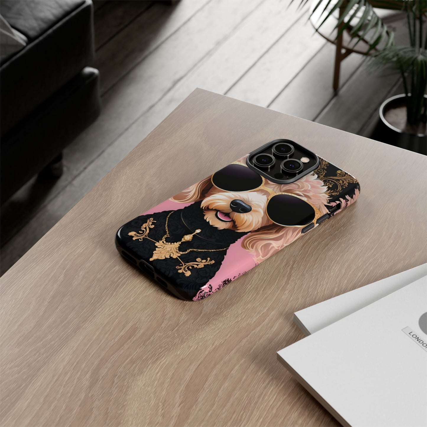 Phone Case - Golden Doodle In Sunglasses Tough Case