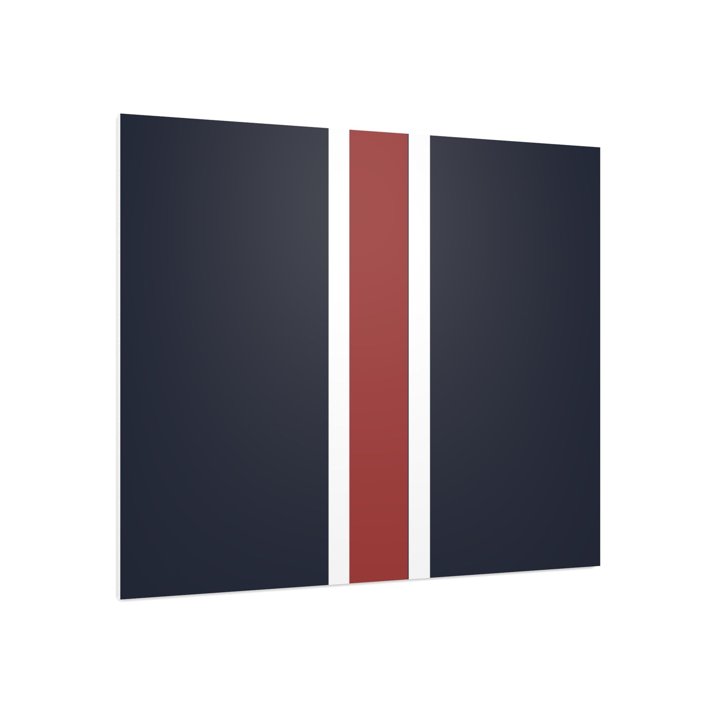 Lunar Midnight & Red-White Striped Stylish Foam Board Decor, Modern Wall Art, Home Office Decoration, Customizable Display Board